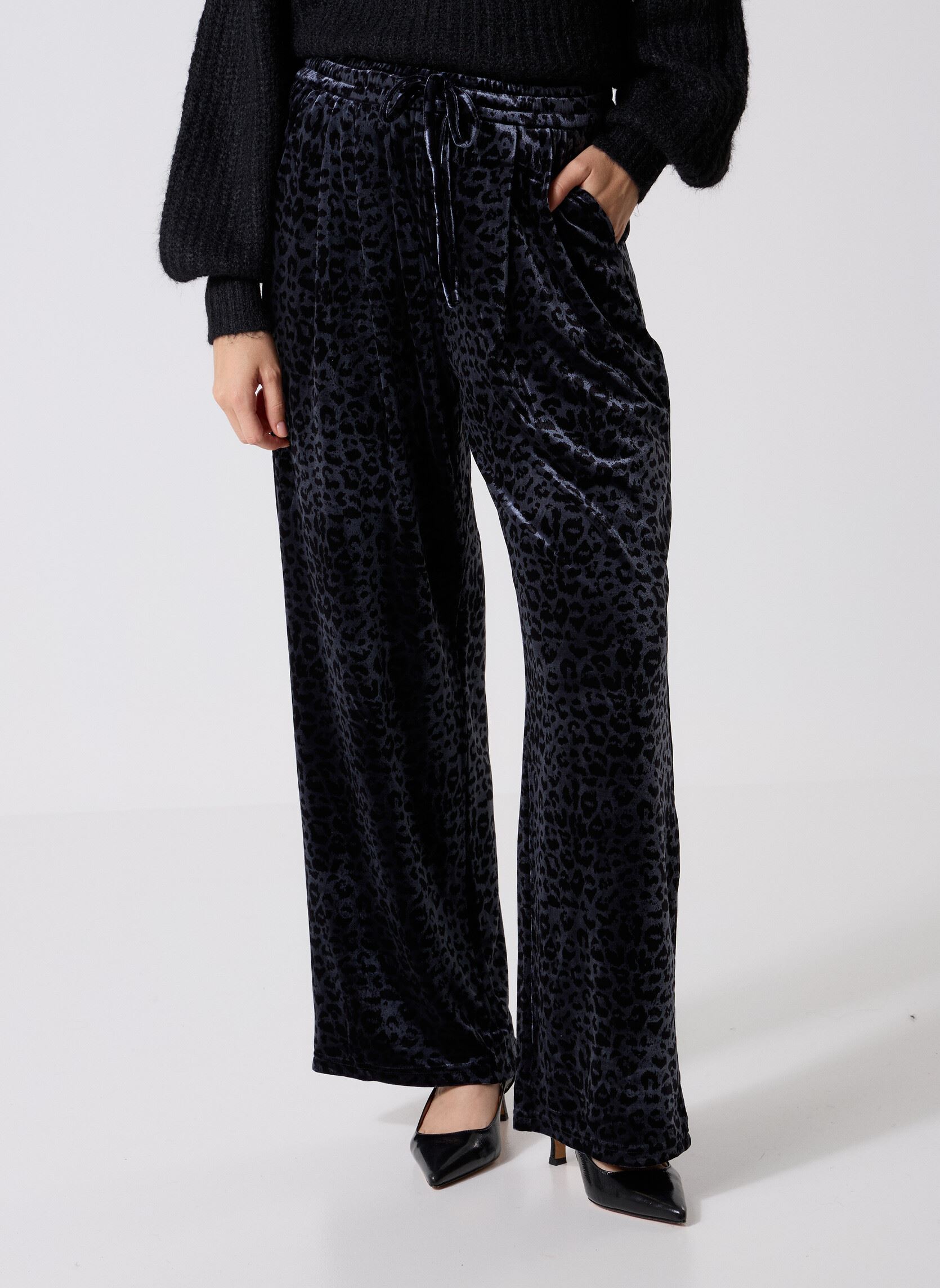 Straight Leg Hosen TL469ADN damen grau Lili Sidonio Straight Leg Hosen TL469ADN damen grau DARK GREY