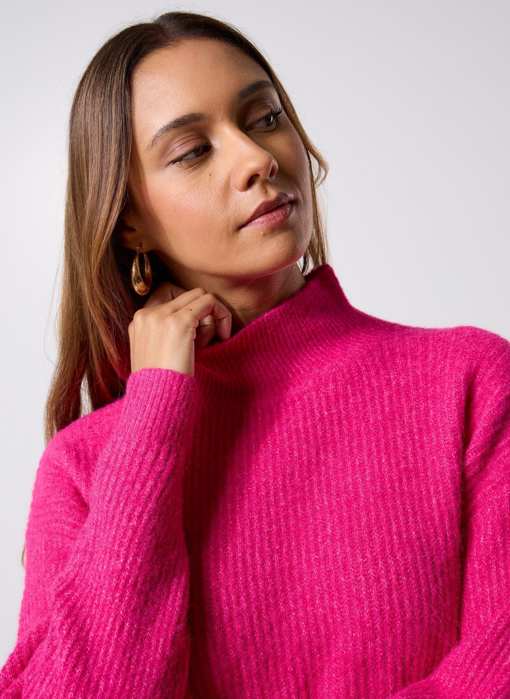 Pulls TL482DH femme rose Lili Sidonio Pulls TL482DH femme rose FUCHSIA