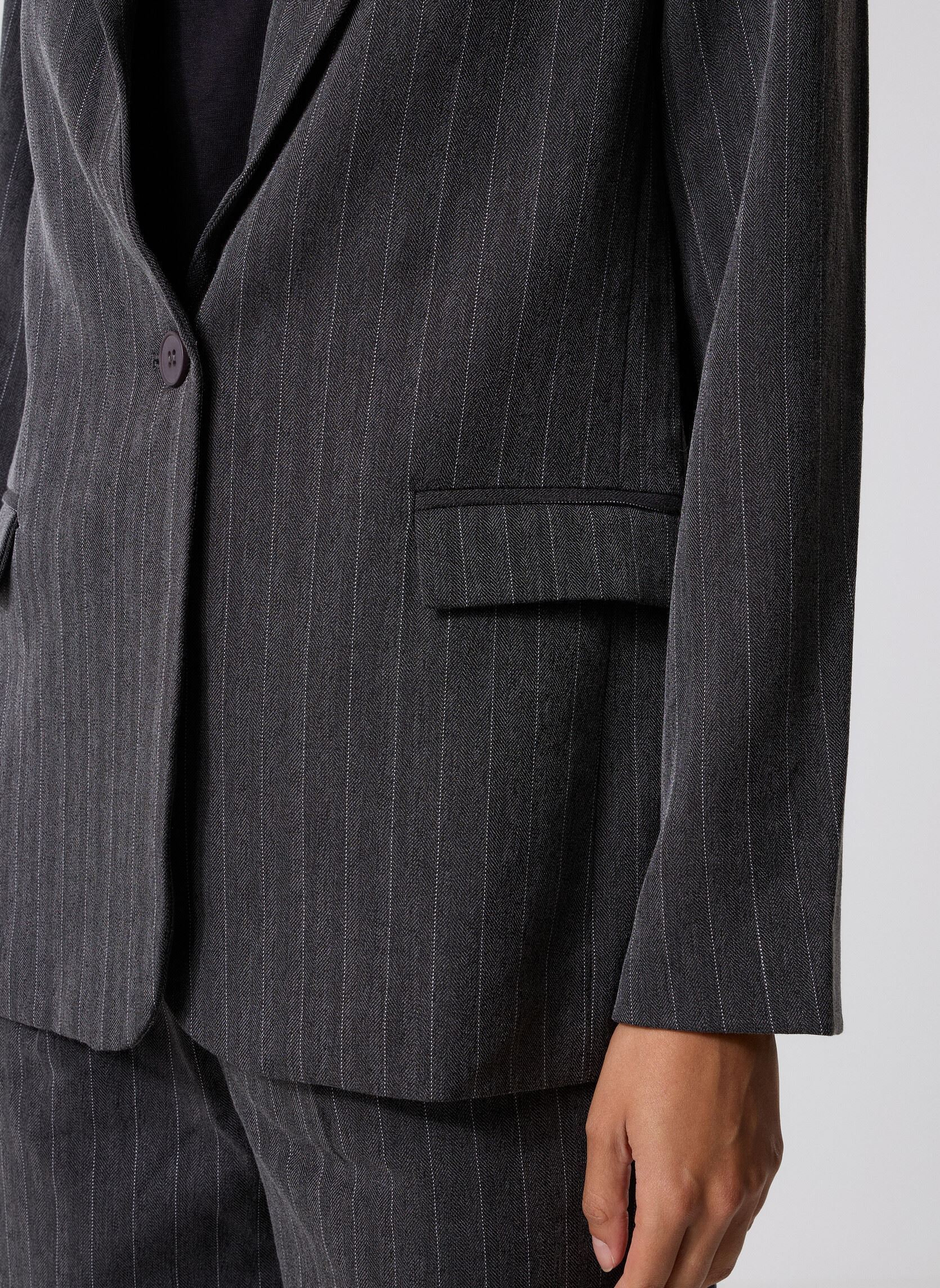 Vestes de blazer TLF111BDN femme gris Lili Sidonio Vestes de blazer TLF111BDN femme gris DARK GREY