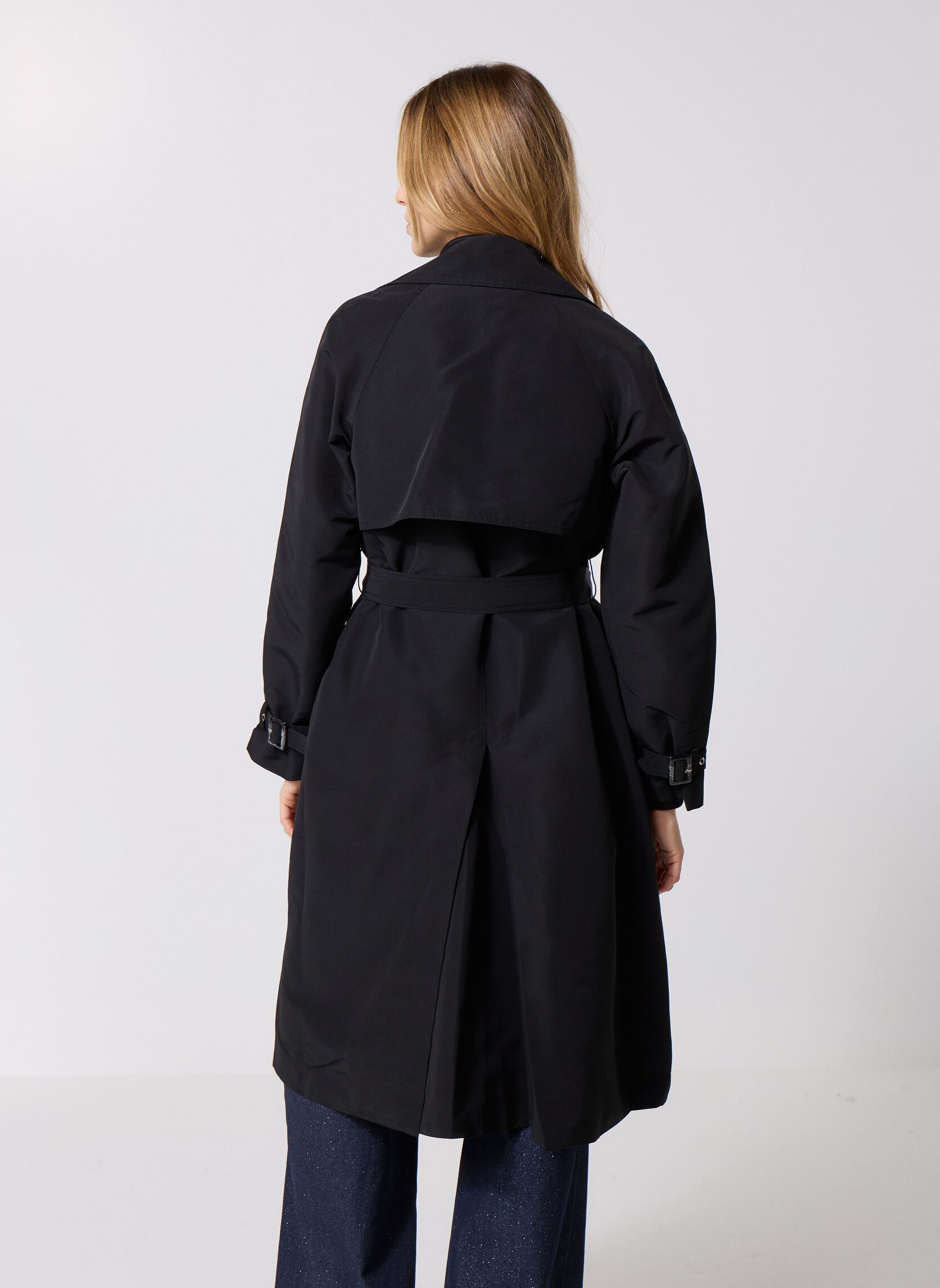 Trenchcoats TLF138BDH damen schwarz Lili Sidonio Trenchcoats TLF138BDH damen schwarz BLACK