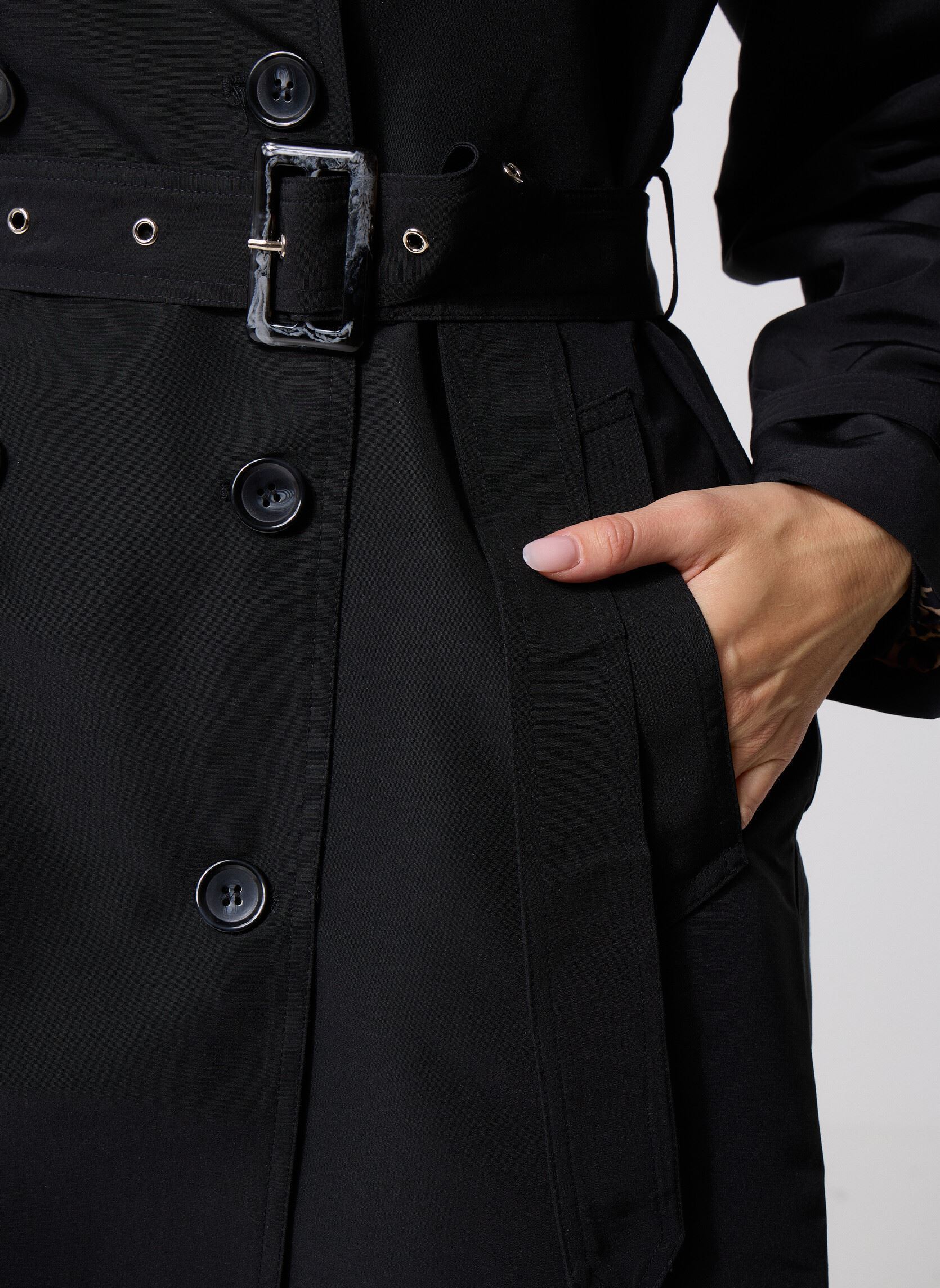 Trenchcoats TLF138BDH damen schwarz Lili Sidonio Trenchcoats TLF138BDH damen schwarz BLACK