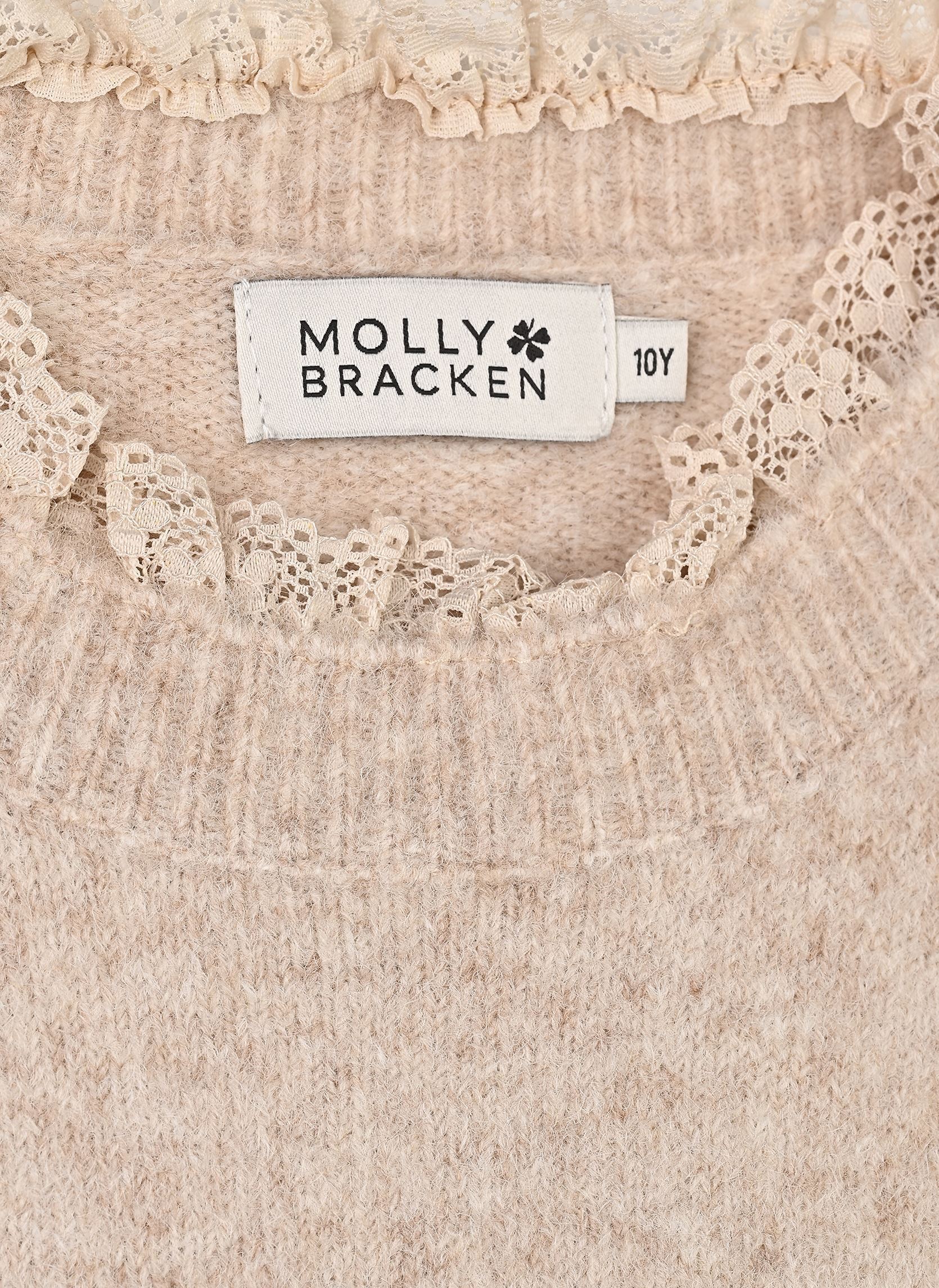 Truien MMLA1805DN meisjes beige Molly Bracken Truien MMLA1805DN meisjes beige BEIGE