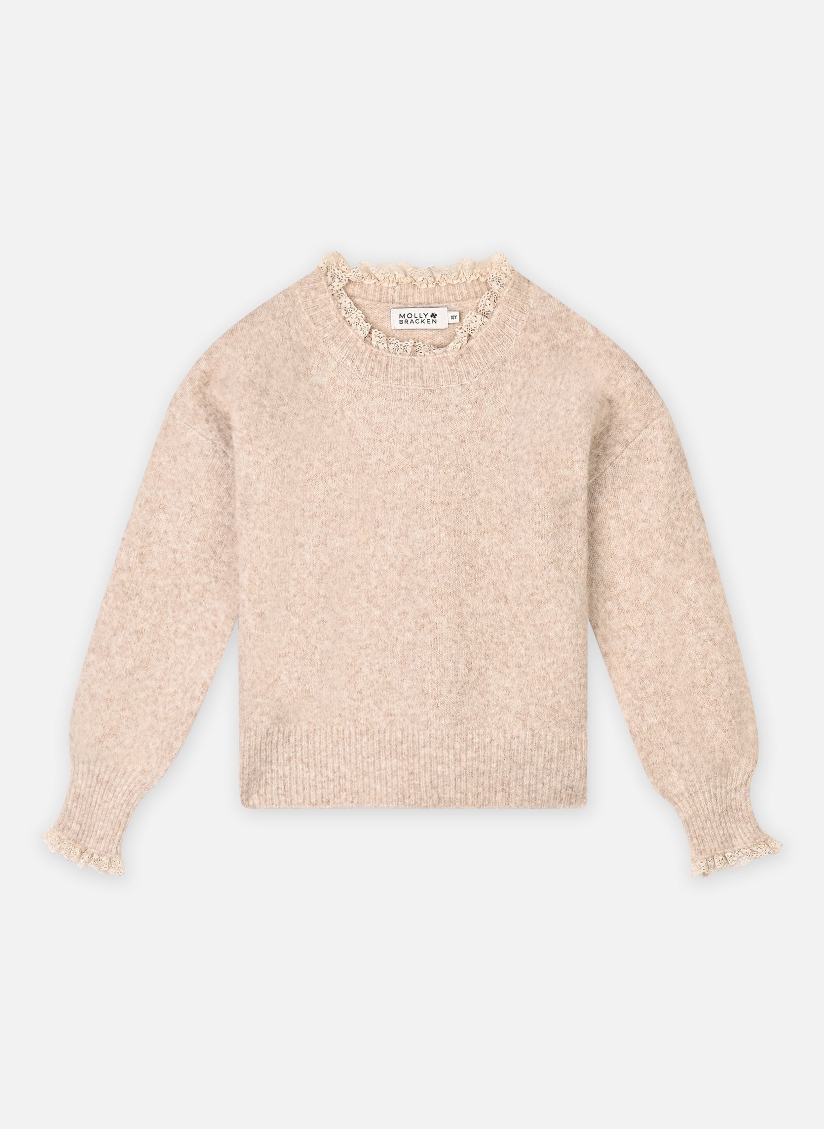 Truien MMLA1805DN meisjes beige Molly Bracken Truien MMLA1805DN meisjes beige BEIGE