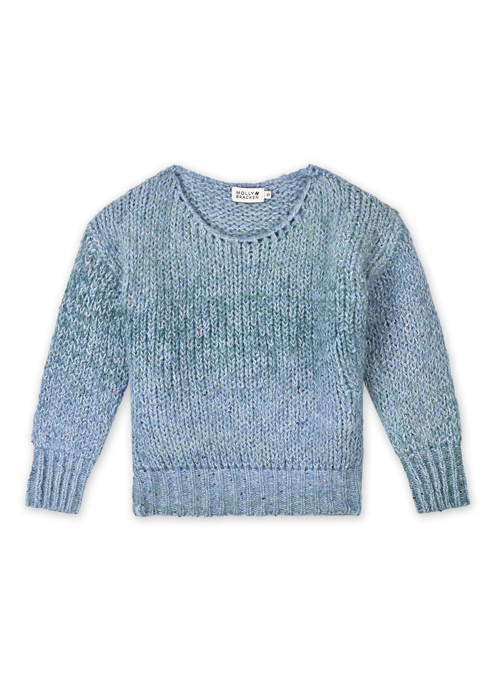 Truien MMLA1813DN meisjes blauw Molly Bracken Truien MMLA1813DN meisjes blauw BLUE