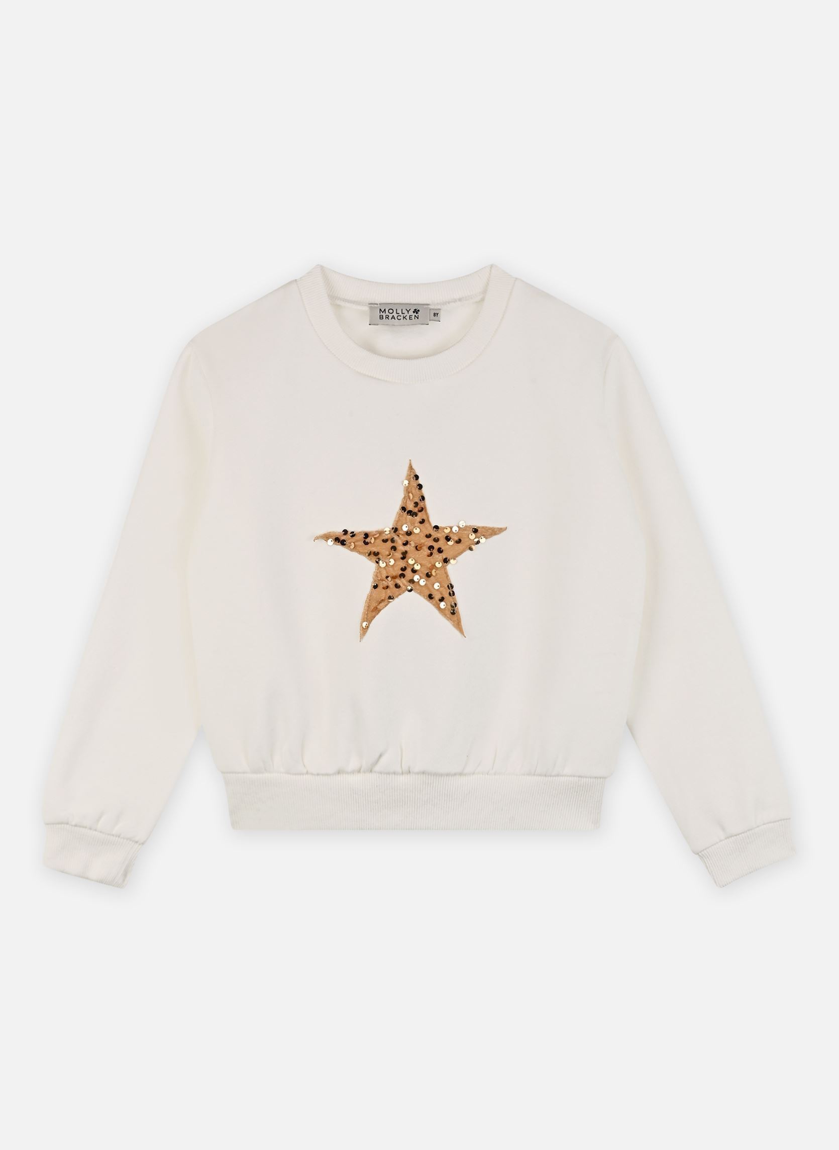 Kapuzenpullover MMT212DN mädchen weiß Molly Bracken Kapuzenpullover MMT212DN mädchen weiß OFFWHITE