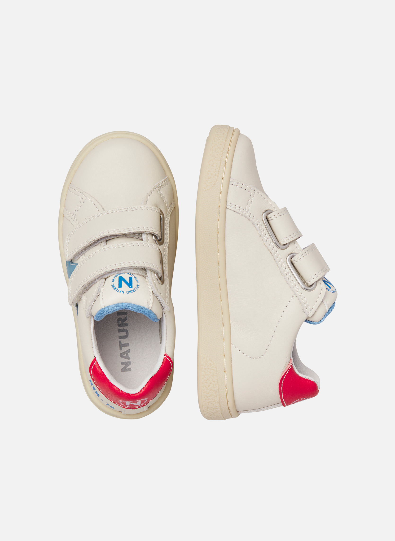 Baskets basses Sneakers PINN VL. Blanc- garçon blanc Naturino Baskets basses Sneakers PINN VL. Blanc- garçon blanc Blanc & bleu