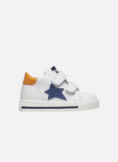Falcotto Baskets basses Sneakers SASHA VL Blanc-Bleu clair-Orange garçon blanc