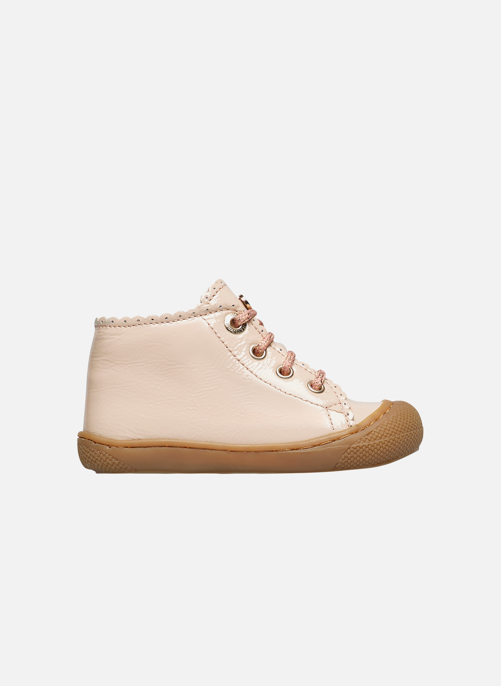 Naturino Cottins Chaussures Premiers Pas Fille En Cuir Souple – Modèle Romantique Brodé