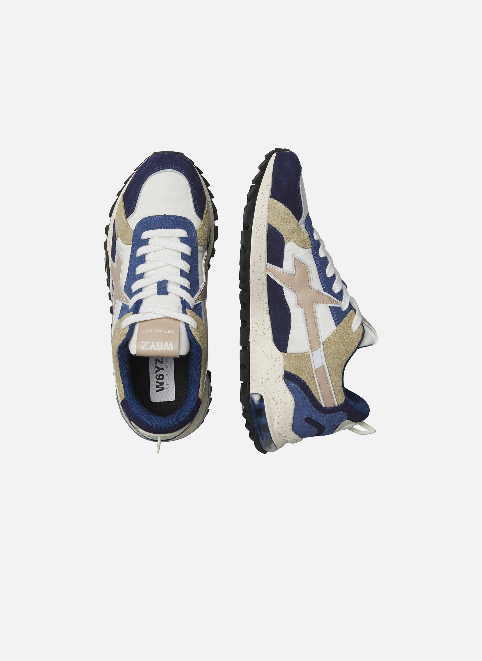 Baskets basses Sneakers BREEZE 3-M. Marine-Gris homme bleu W6YZ Baskets basses Sneakers BREEZE 3-M. Marine-Gris homme bleu Bleu