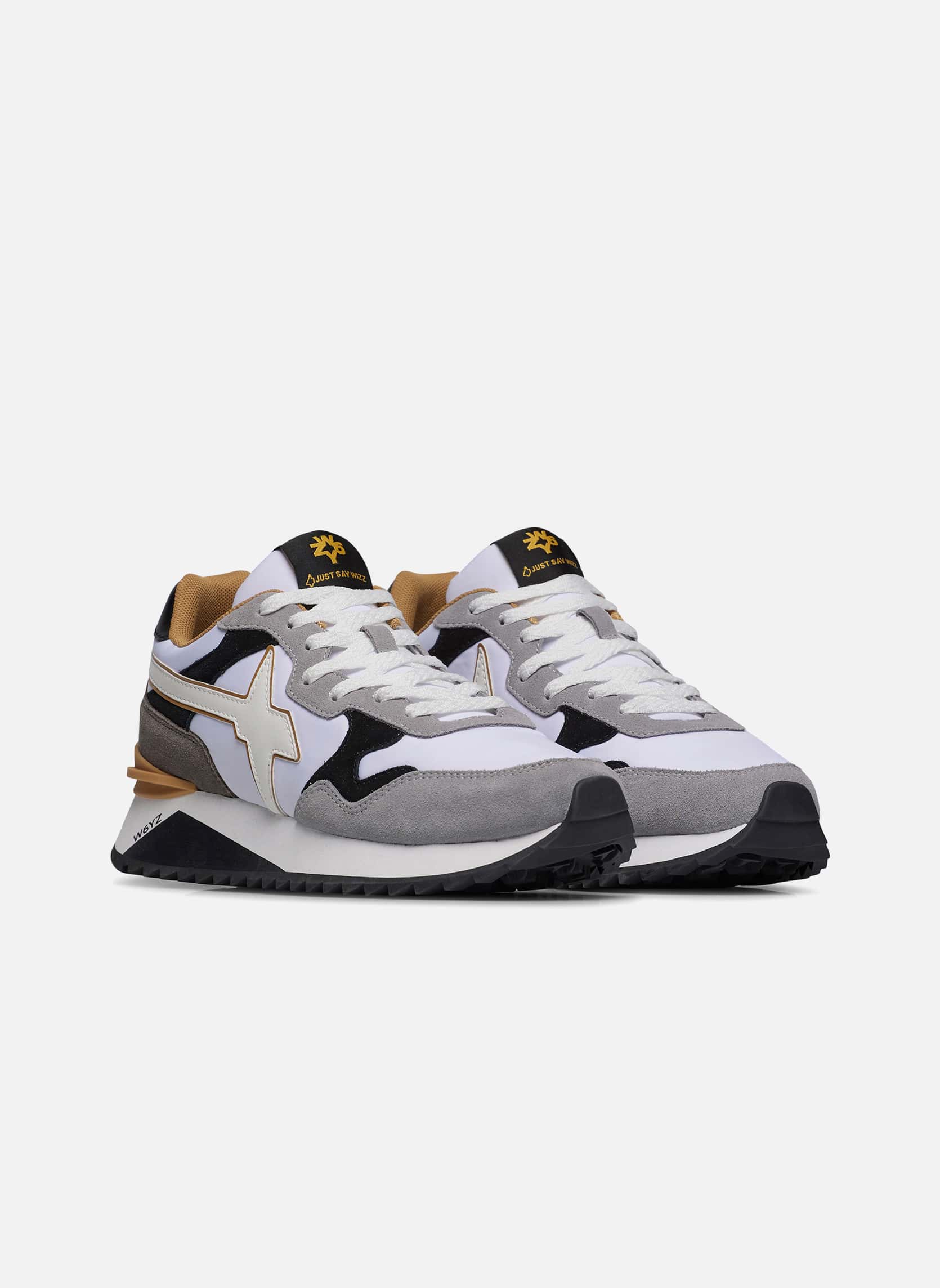 Baskets basses Sneakers YAK-M. Blanc-Noir- homme blanc W6YZ Baskets basses Sneakers YAK-M. Blanc-Noir- homme blanc Blanc chiné
