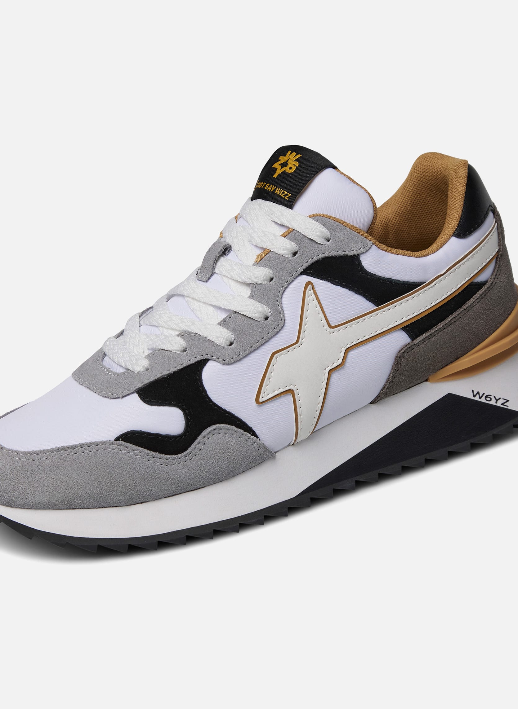 Baskets basses Sneakers YAK-M. Blanc-Noir- homme blanc W6YZ Baskets basses Sneakers YAK-M. Blanc-Noir- homme blanc Blanc chiné