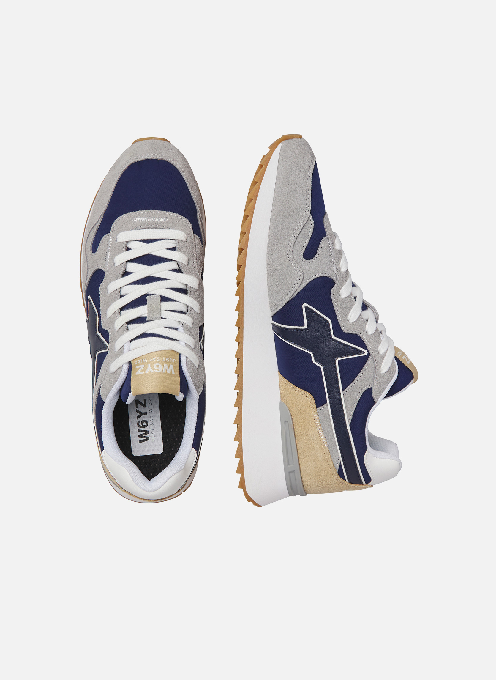 Baskets basses Sneakers YAK-M. Gris-Marine homme gris W6YZ Baskets basses Sneakers YAK-M. Gris-Marine homme gris Gris