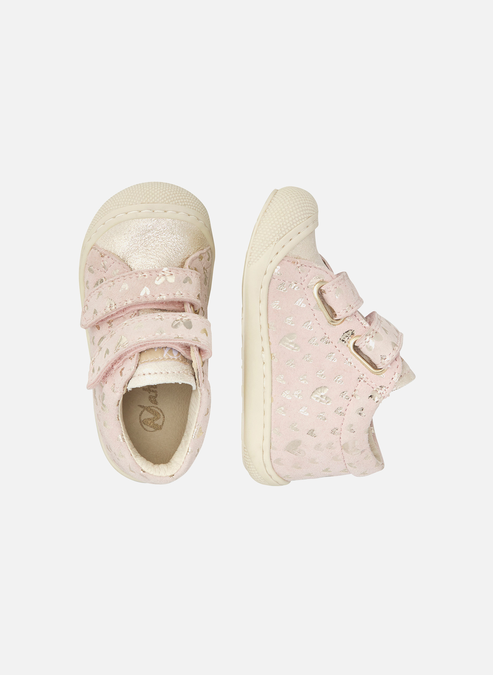 Baskets basses Sneakers COCOON VL Rose poudré-Platine fille rose Naturino Baskets basses Sneakers COCOON VL Rose poudré-Platine fille rose Rose clair