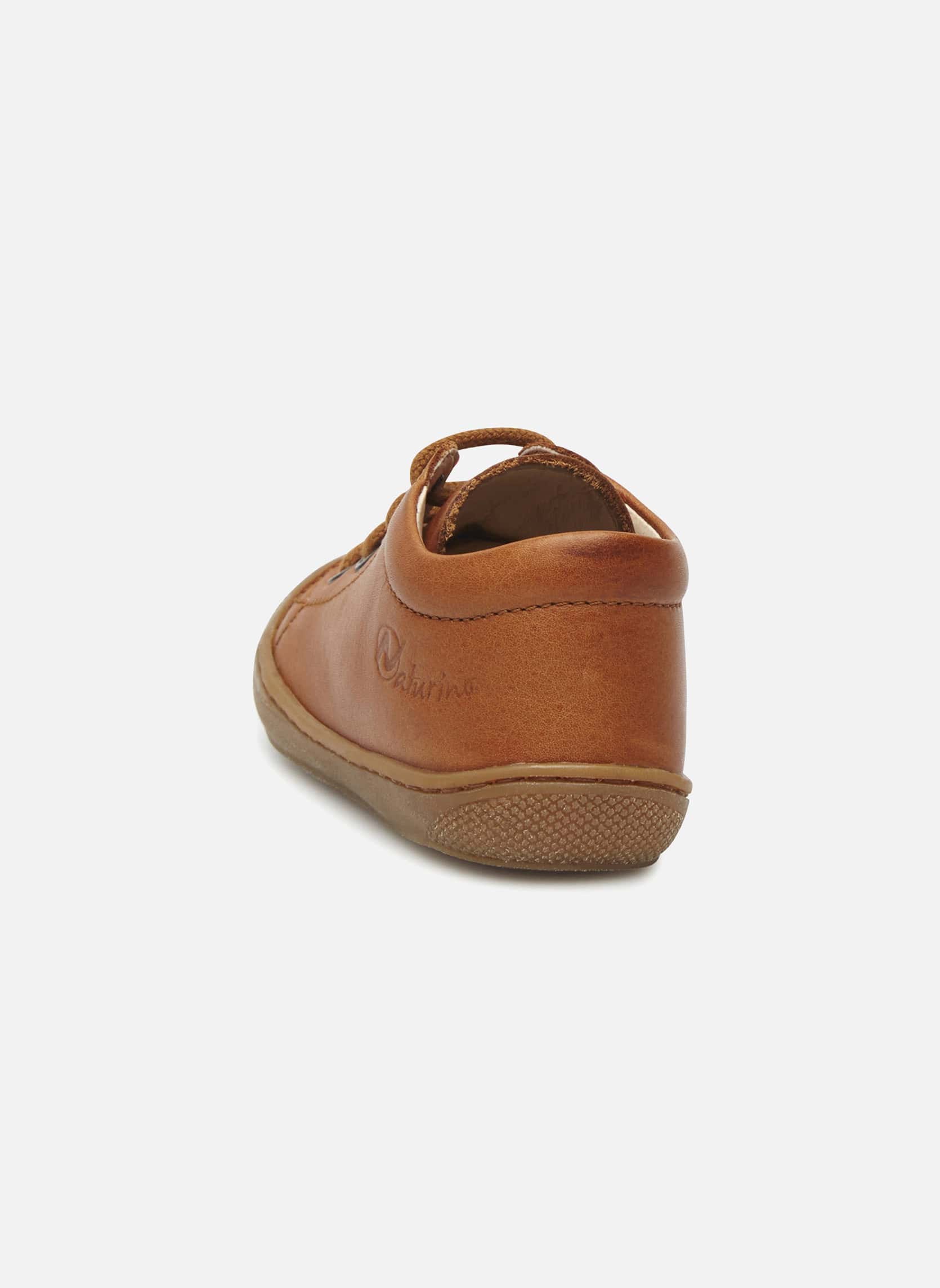 NATURINO Chaussures premiers pas en cuir, Rouge-Marron 26