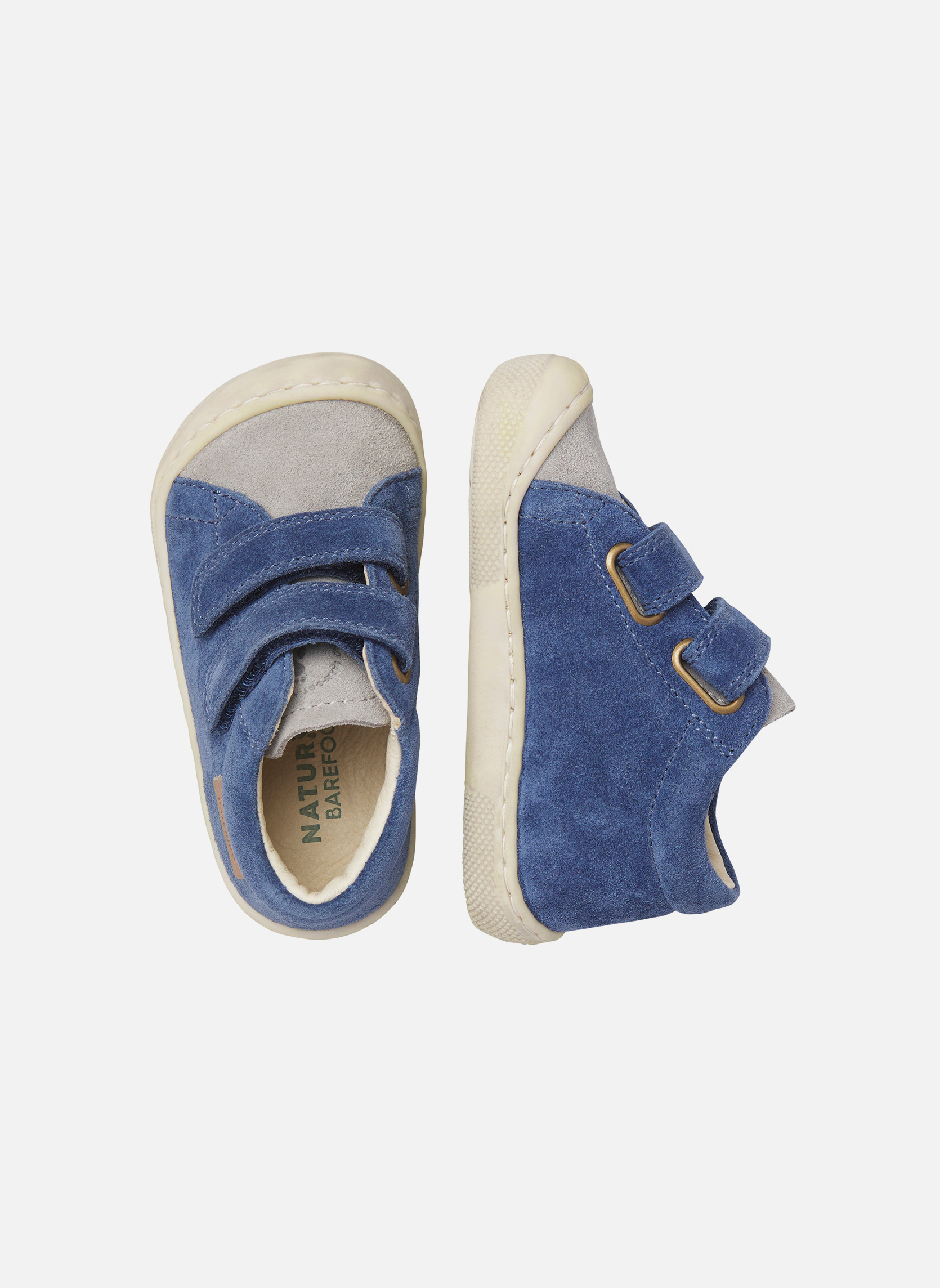 Baskets basses Sneakers BAREFOOT AMUR VL Gris-Bleu- garçon blanc Naturino Baskets basses Sneakers BAREFOOT AMUR VL Gris-Bleu- garçon blanc Blanc & bleu