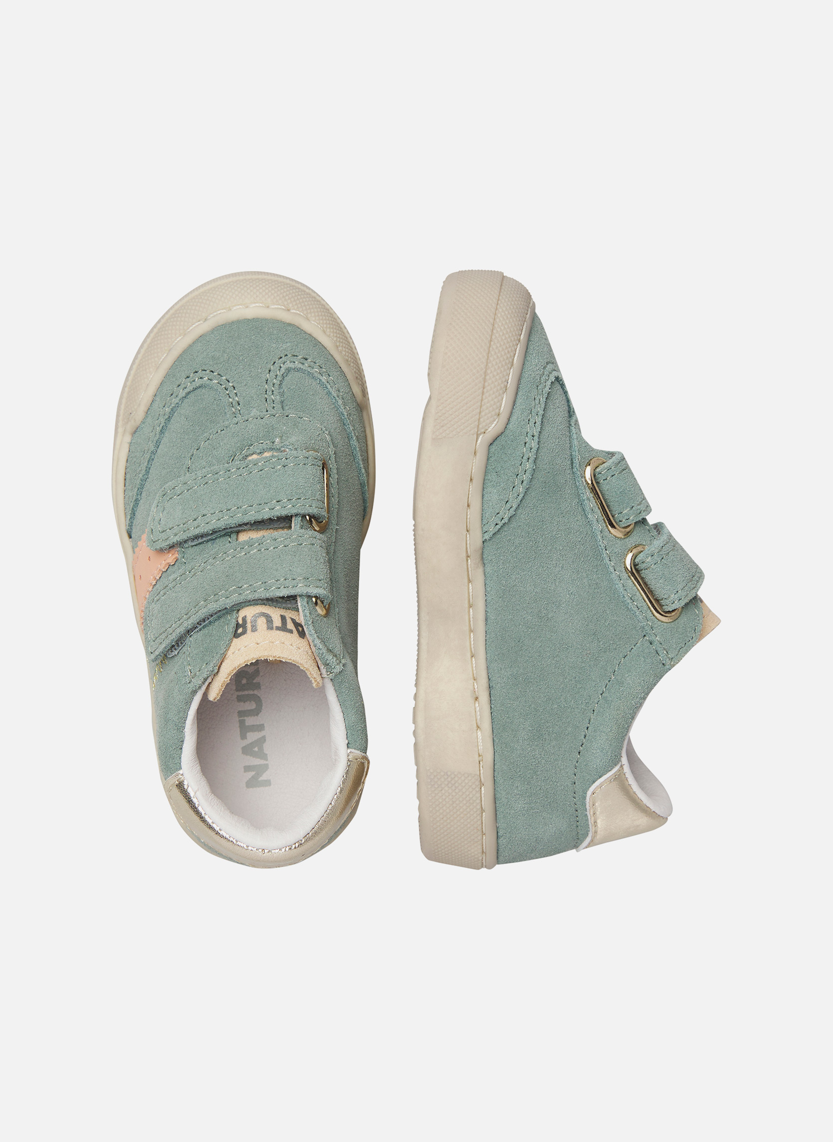 Baskets basses Sneakers RIBY VL. Blanc-Bleu clair-Vert garçon vert Naturino Baskets basses Sneakers RIBY VL. Blanc-Bleu clair-Vert garçon vert Vert clair