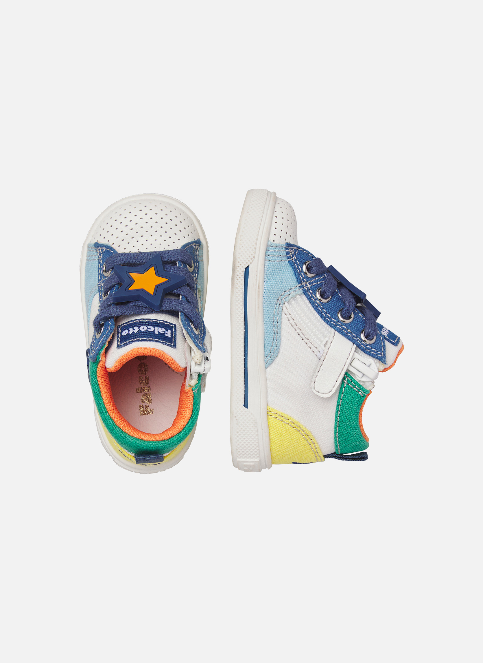 Baskets basses Sneakers SHIN ZIP. Blanc-Rose- garçon blanc Falcotto Baskets basses Sneakers SHIN ZIP. Blanc-Rose- garçon blanc Blanc