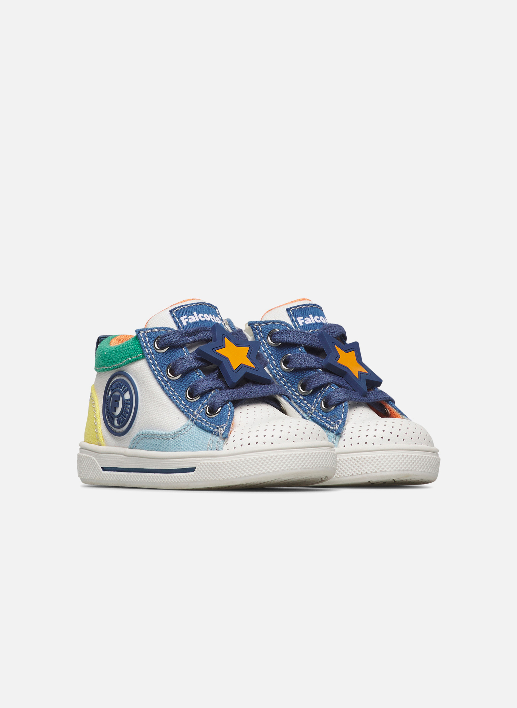 Baskets basses Sneakers SHIN ZIP. Blanc-Rose- garçon blanc Falcotto Baskets basses Sneakers SHIN ZIP. Blanc-Rose- garçon blanc Blanc