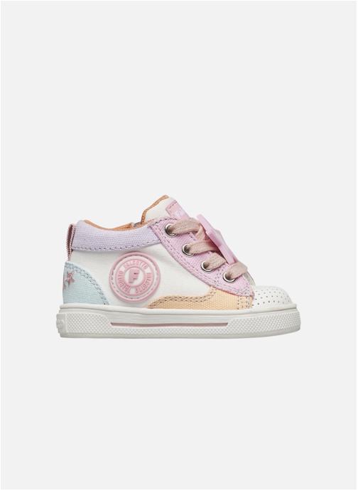 Falcotto Baskets basses Sneakers SHIN ZIP. Blanc-Rose- garçon rose