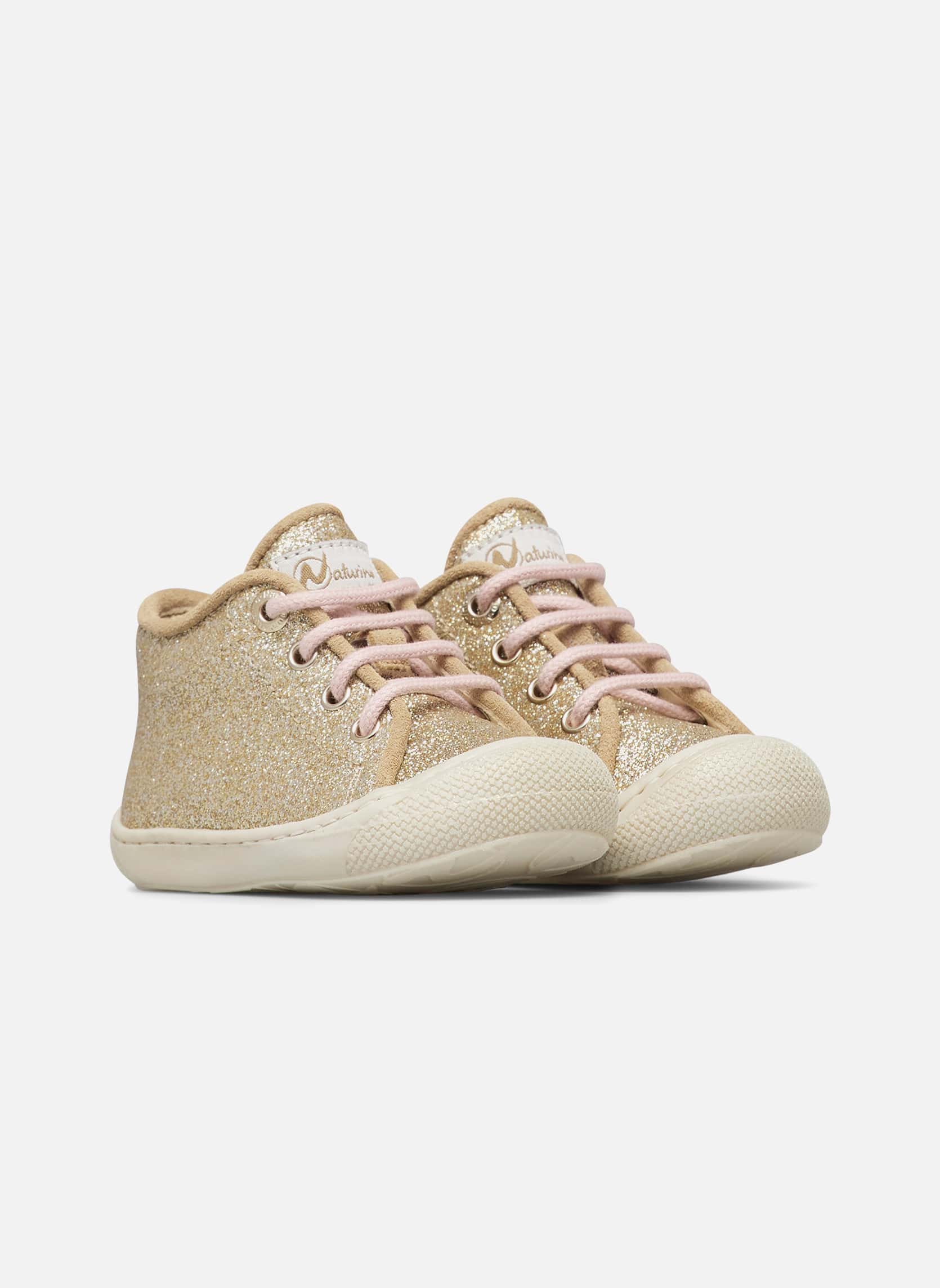 Baskets basses Chaussures basses SOSSI Platine fille or et bronze Naturino Baskets basses Chaussures basses SOSSI Platine fille or et bronze Or