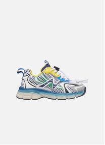 Baskets basses Sneakers WAVE. Blanc-Gris-Bleu garçon rose