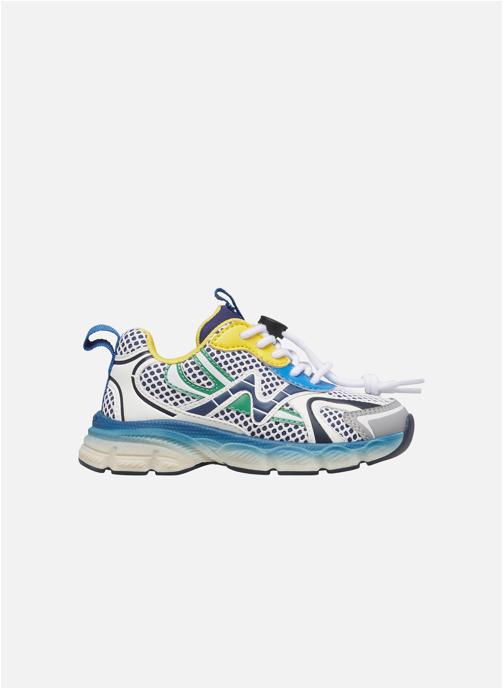 Naturino Baskets basses Sneakers WAVE. Blanc-Gris-Bleu garçon blanc