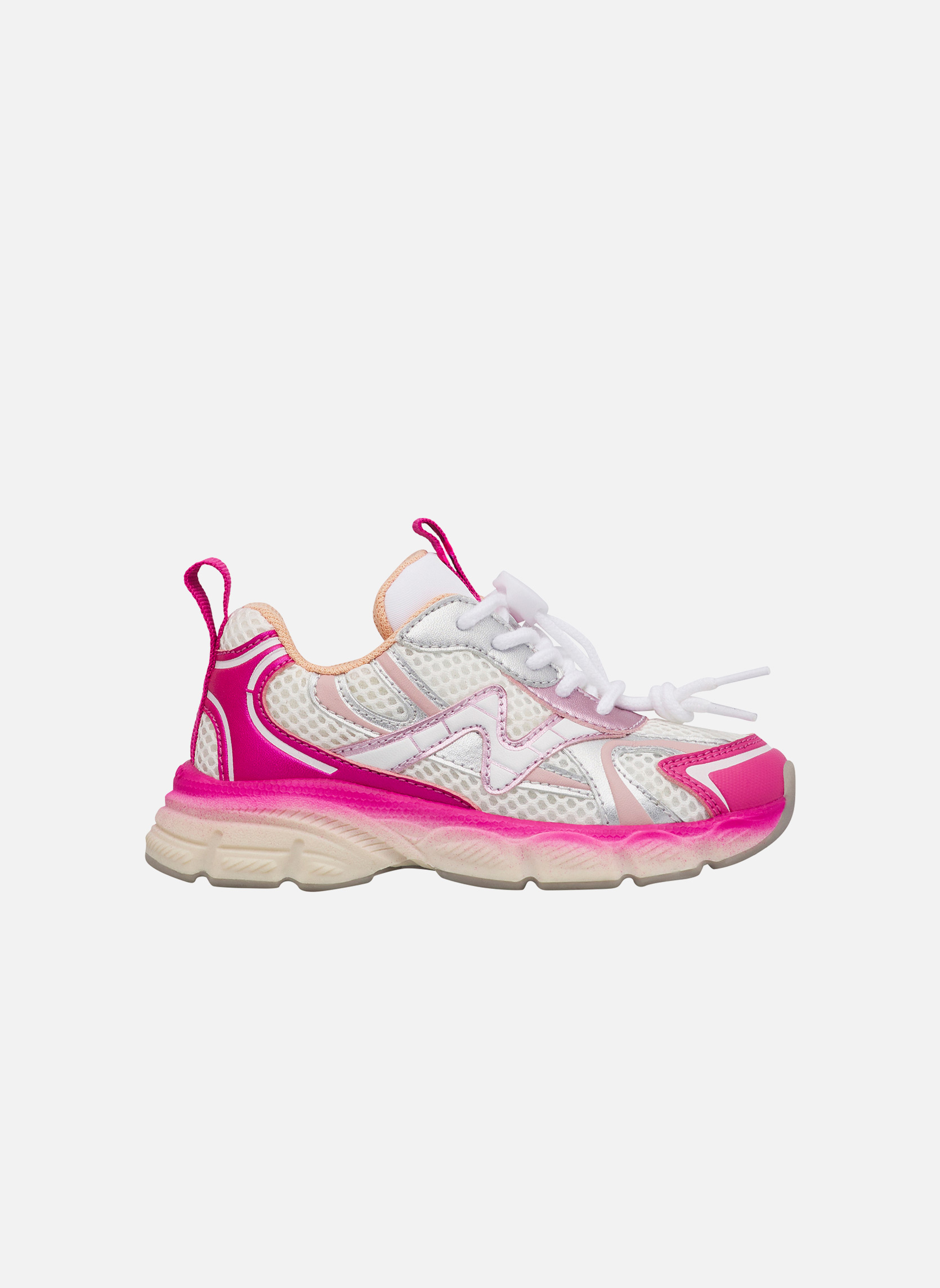 Baskets basses Sneakers WAVE. Blanc-Gris-Bleu garçon rose Naturino Baskets basses Sneakers WAVE. Blanc-Gris-Bleu garçon rose Rose fluo