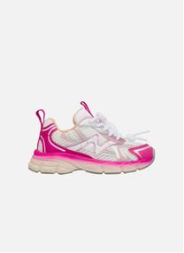 Baskets basses Sneakers WAVE. Blanc-Gris-Bleu garçon rose