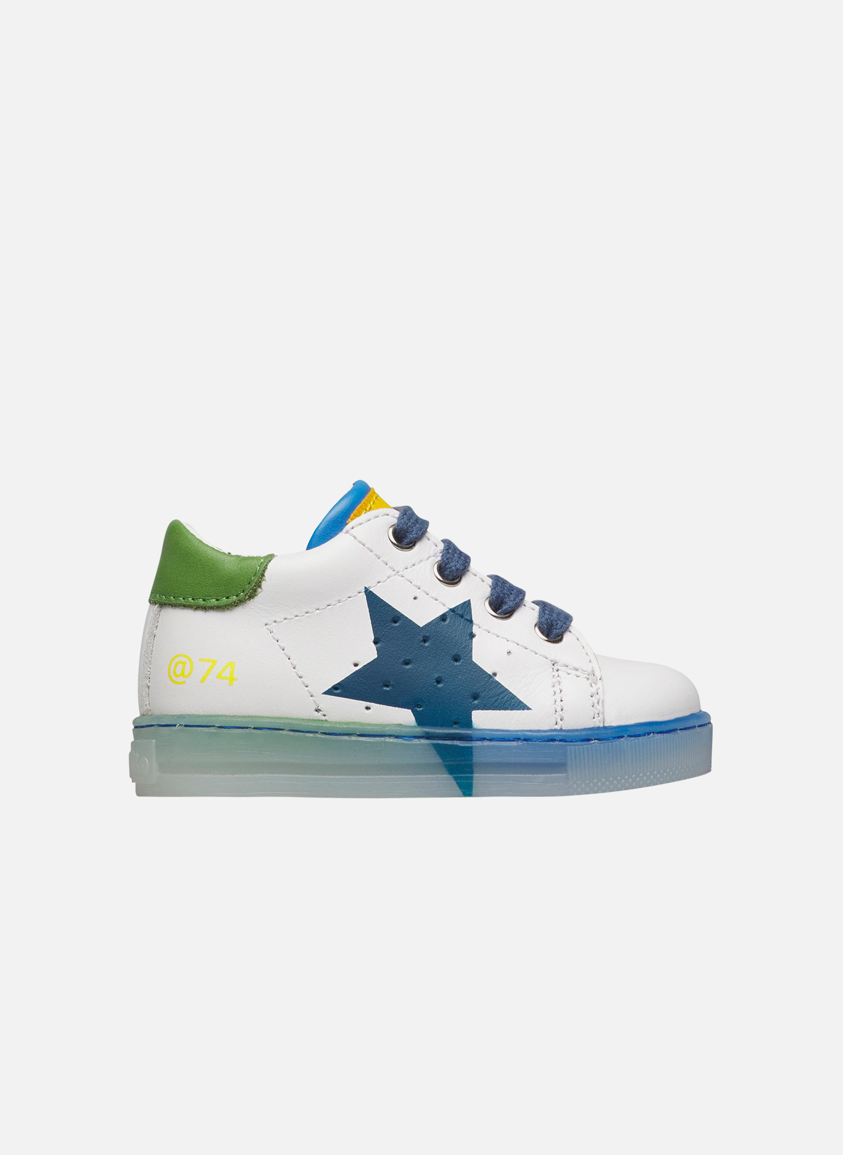 Baskets basses Sneakers SALAZAR 3 Blanc-Bleu clair- garçon blanc Falcotto Baskets basses Sneakers SALAZAR 3 Blanc-Bleu clair- garçon blanc Blanc