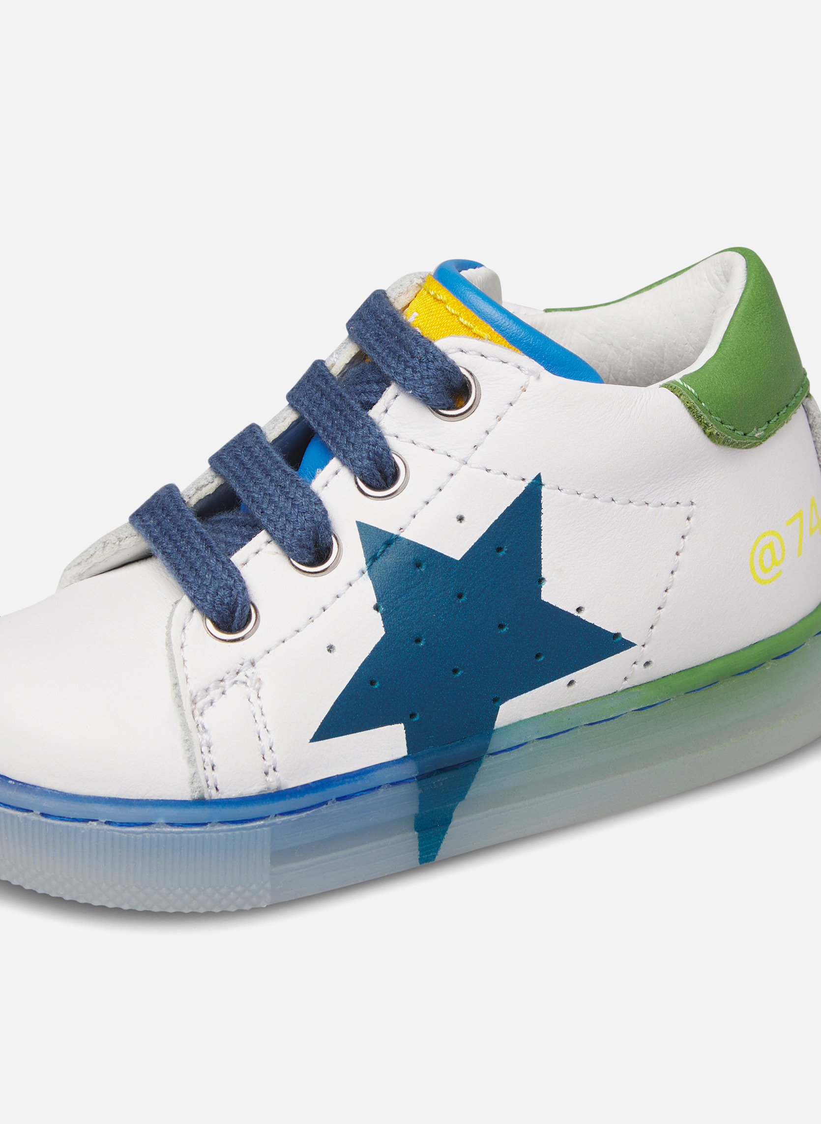 Baskets basses Sneakers SALAZAR 3 Blanc-Bleu clair- garçon blanc Falcotto Baskets basses Sneakers SALAZAR 3 Blanc-Bleu clair- garçon blanc Blanc