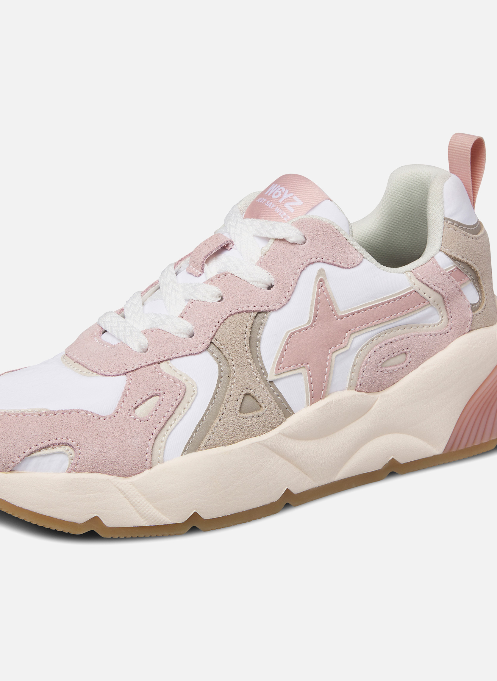 Baskets basses Sneakers SARAH-W. Rose poudré-Blanc femme rose W6YZ Baskets basses Sneakers SARAH-W. Rose poudré-Blanc femme rose Rose clair