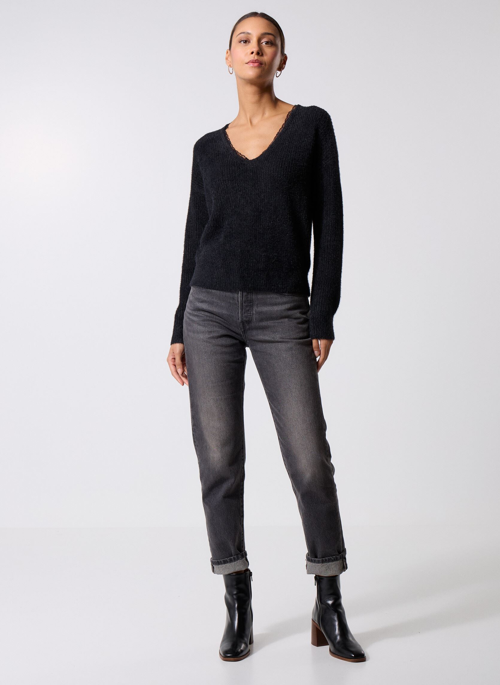 Pulls E1190DN femme noir Molly Bracken Pulls E1190DN femme noir BLACK