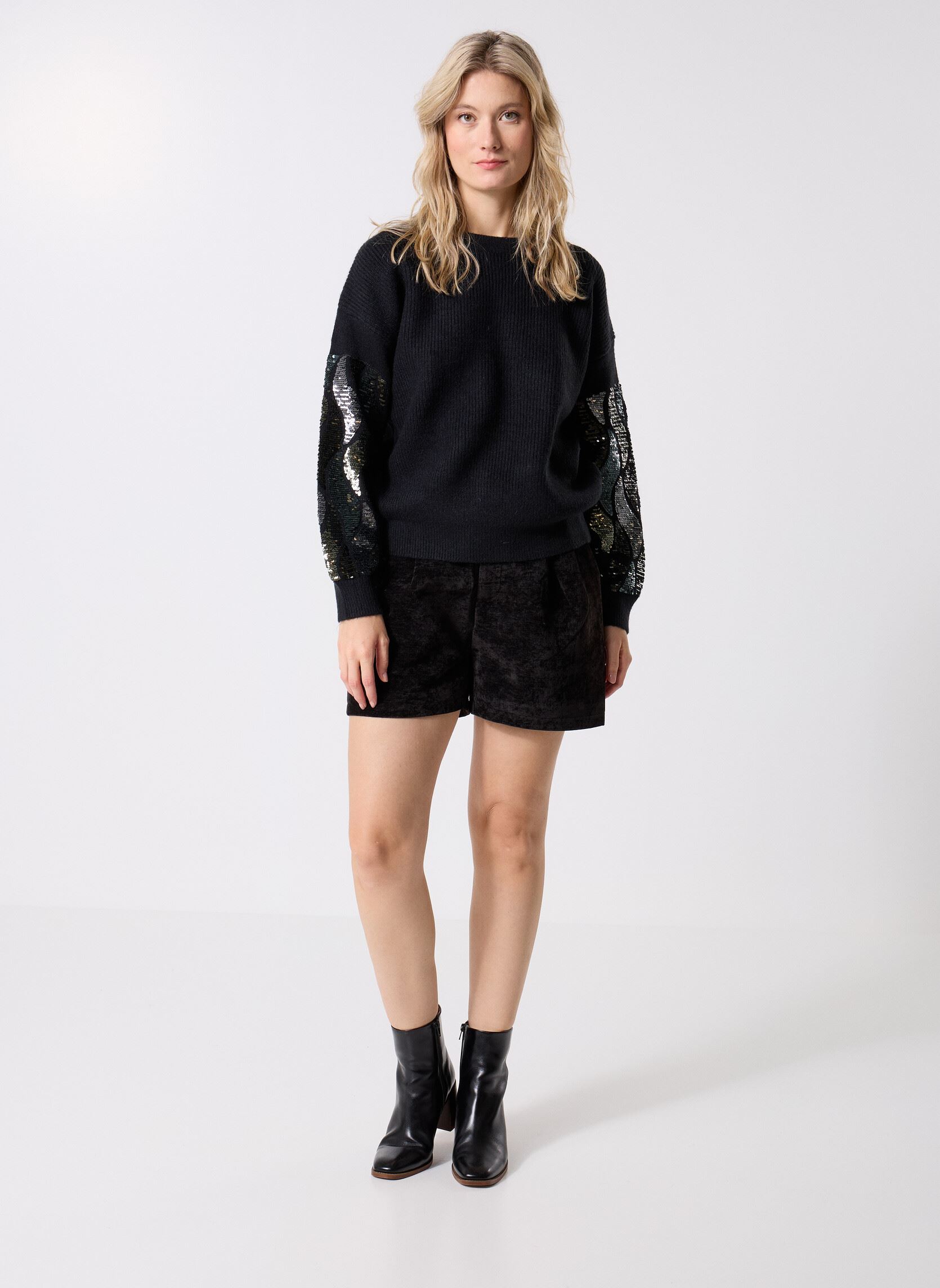 Pulls LA1816DH femme noir Molly Bracken Pulls LA1816DH femme noir BLACK
