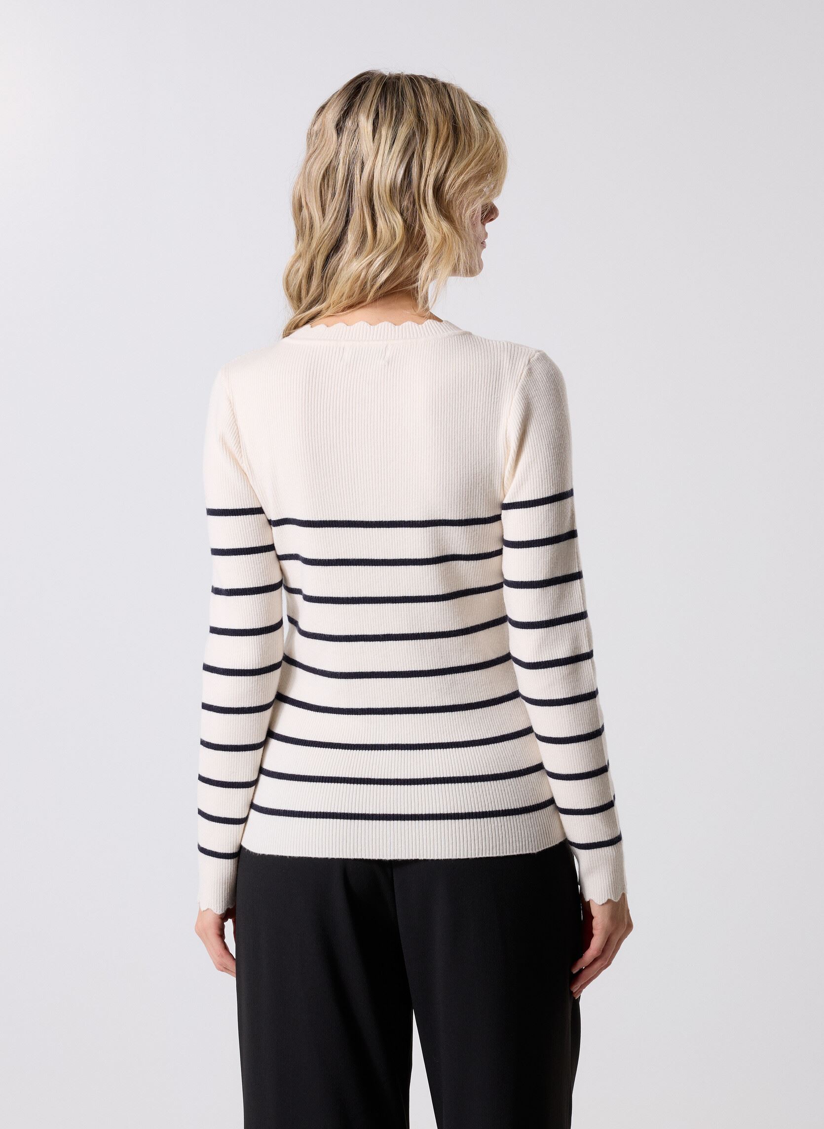 Pullover LA1834DN damen mehrfarbig Molly Bracken Pullover LA1834DN damen mehrfarbig NAVY/OFFWHITE