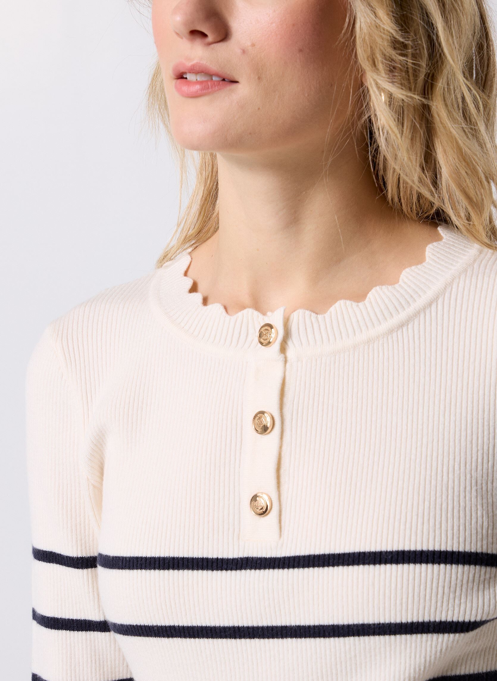 Pullover LA1834DN damen mehrfarbig Molly Bracken Pullover LA1834DN damen mehrfarbig NAVY/OFFWHITE