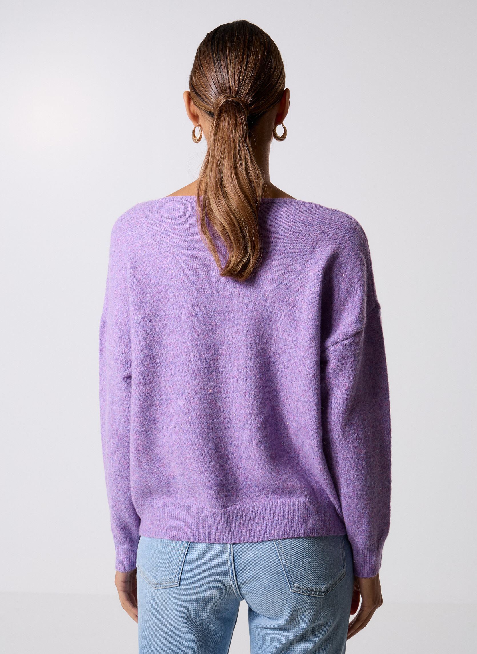 Pulls LA1776DN femme violet Molly Bracken Pulls LA1776DN femme violet MAUVE