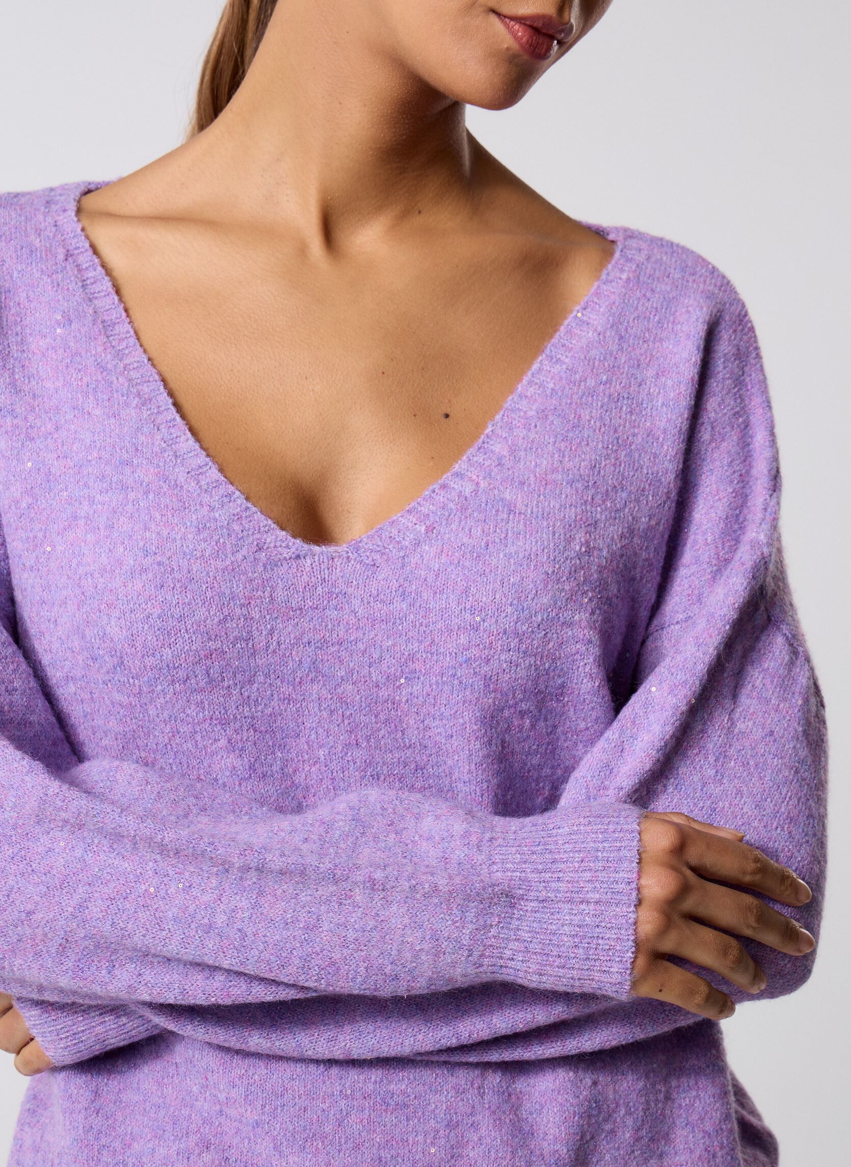 Pulls LA1776DN femme violet Molly Bracken Pulls LA1776DN femme violet MAUVE