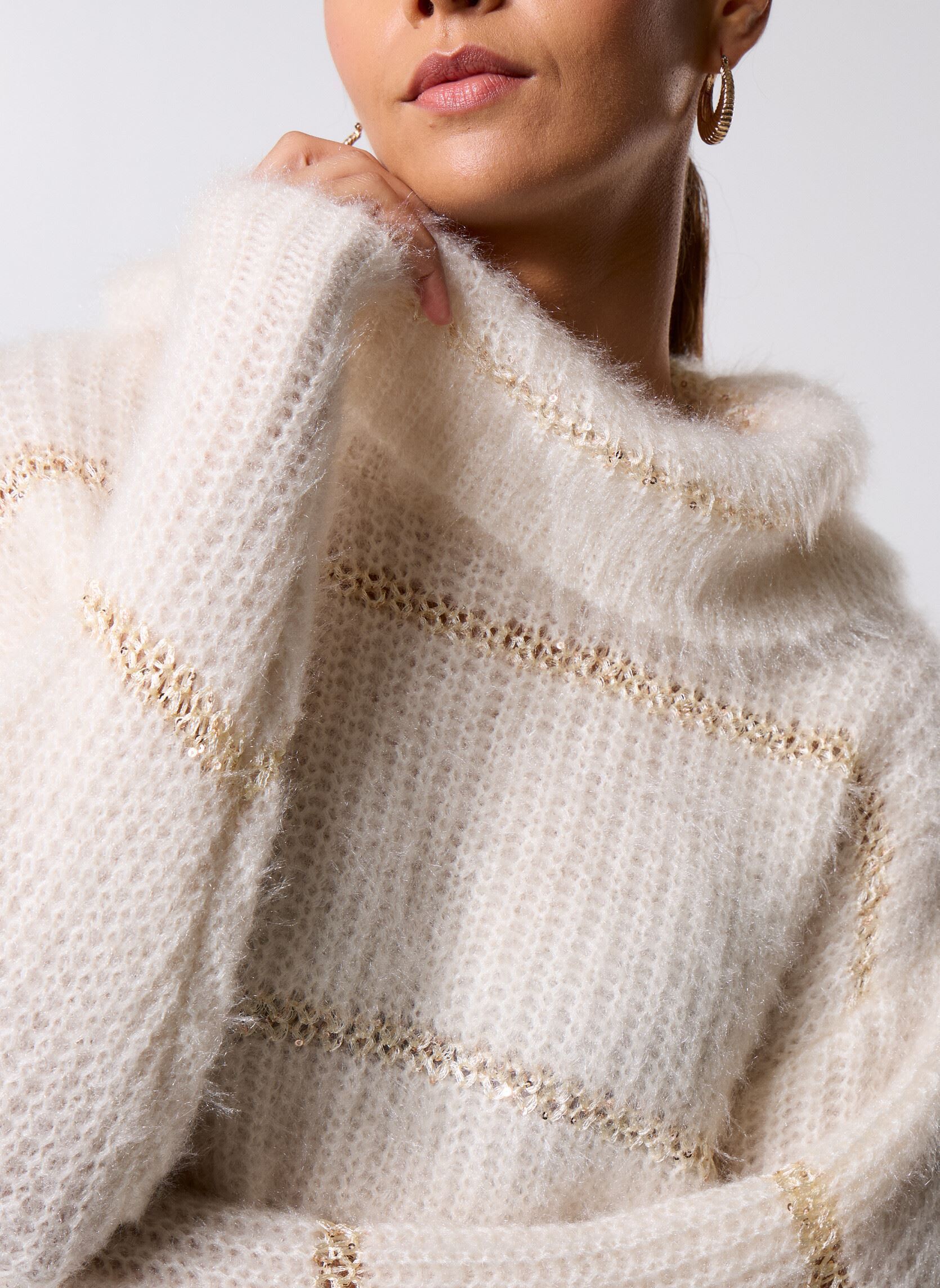 Pulls LA1809DH femme blanc Molly Bracken Pulls LA1809DH femme blanc OFFWHITE