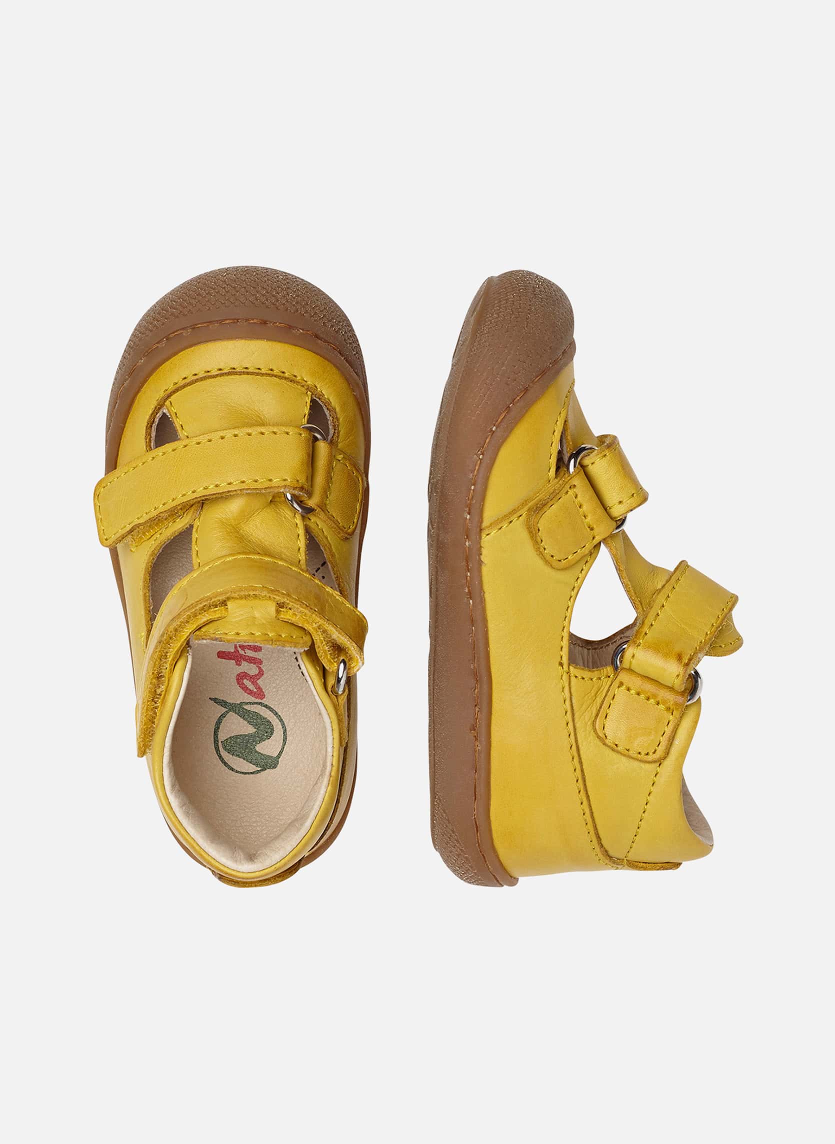 Sandales Sandales PUFFY Vert olive garçon jaune Naturino Sandales Sandales PUFFY Vert olive garçon jaune Jaune
