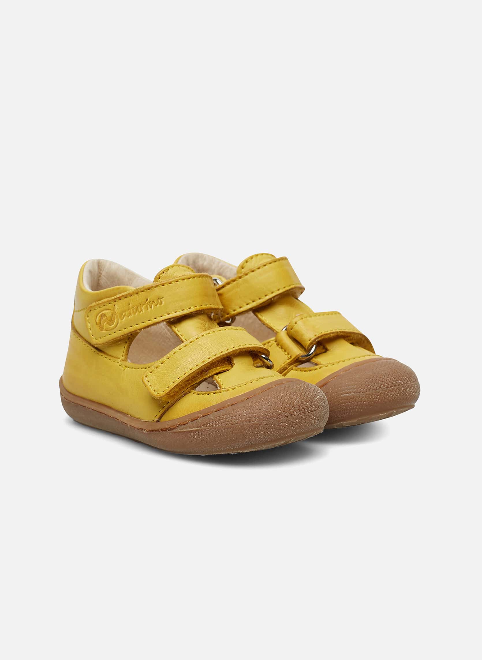 Sandales Sandales PUFFY Vert olive garçon jaune Naturino Sandales Sandales PUFFY Vert olive garçon jaune Jaune