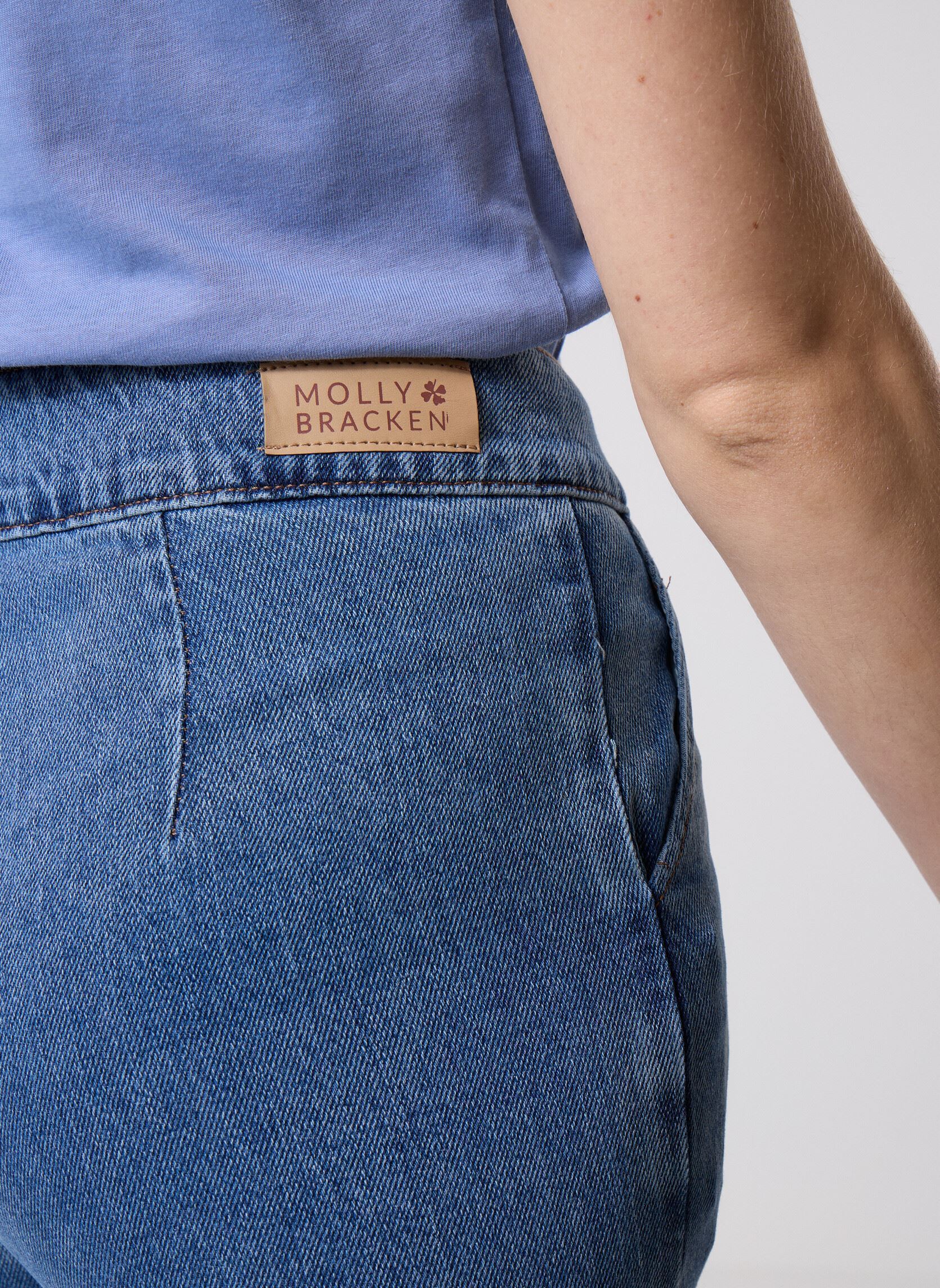 Weite Jeans E1693DH damen blau Molly Bracken Weite Jeans E1693DH damen blau DENIM BLUE
