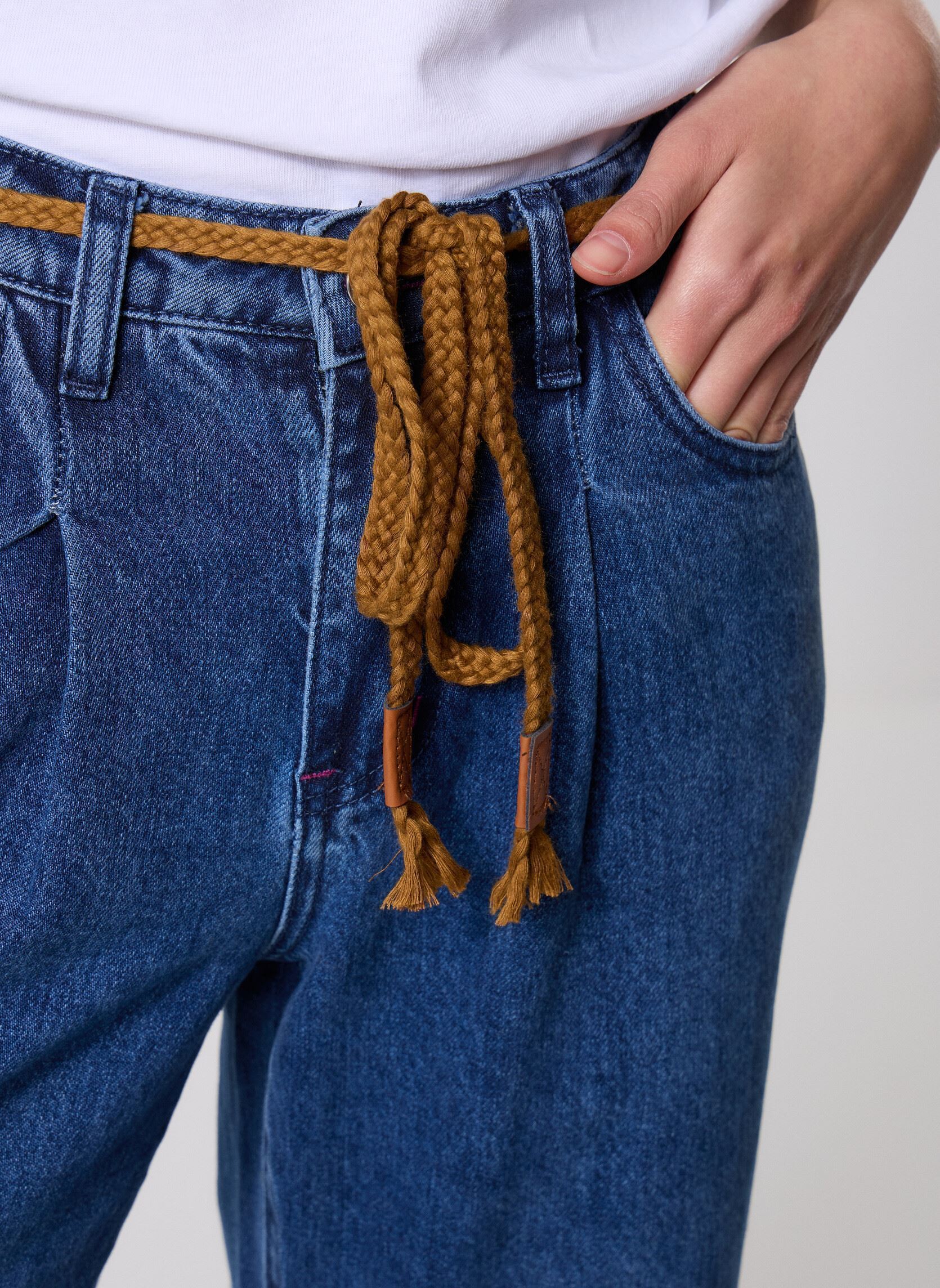 Rechte jeans / Straight Leg Jeans E1755DH dames blauw Molly Bracken Rechte jeans / Straight Leg Jeans E1755DH dames blauw DENIM BLUE
