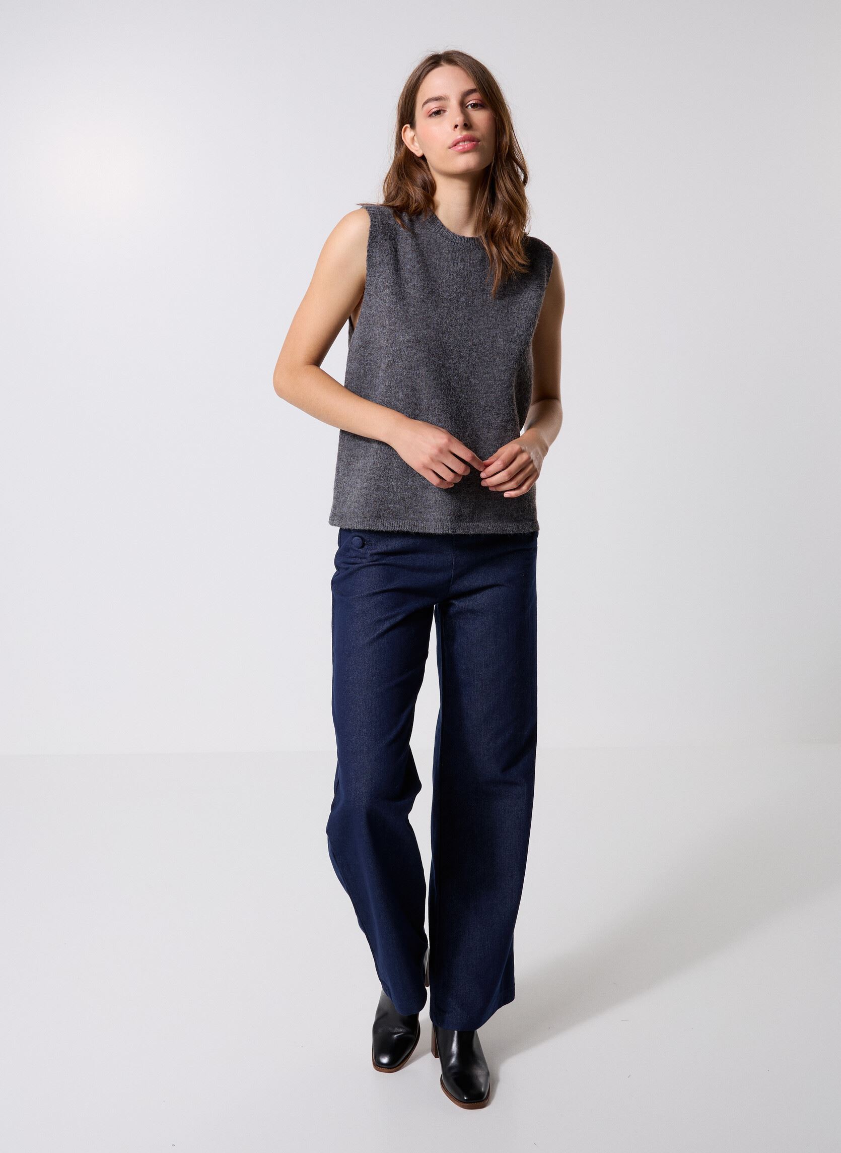 Pulls EF1582DN femme gris Molly Bracken Pulls EF1582DN femme gris DARK GREY