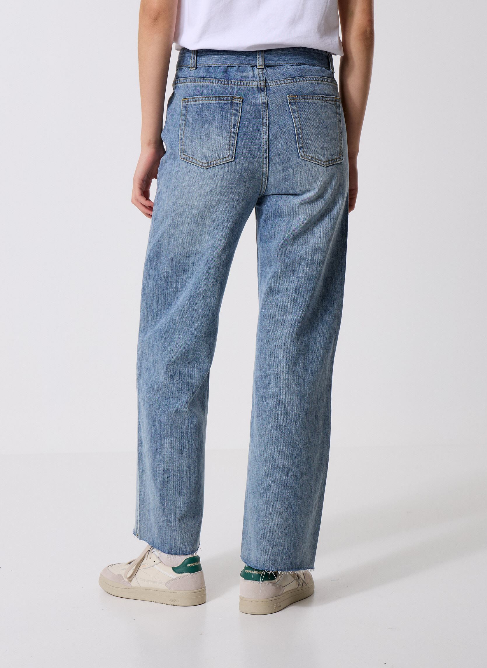 Wijde jeans / Flared Jeans ER169DH dames blauw Molly Bracken Wijde jeans / Flared Jeans ER169DH dames blauw DENIM BLUE