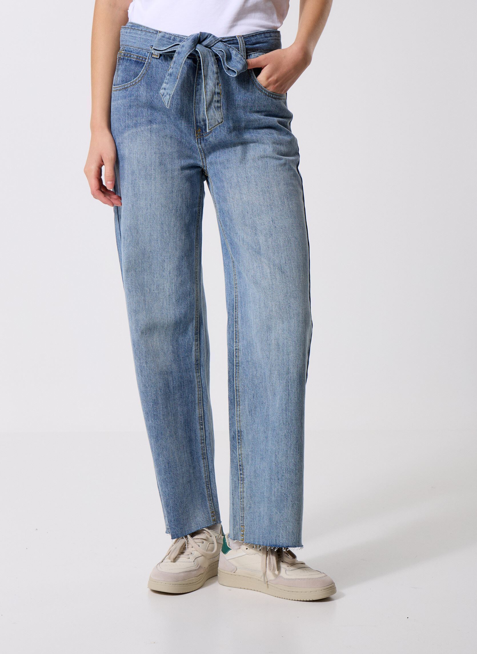 Wijde jeans / Flared Jeans ER169DH dames blauw Molly Bracken Wijde jeans / Flared Jeans ER169DH dames blauw DENIM BLUE