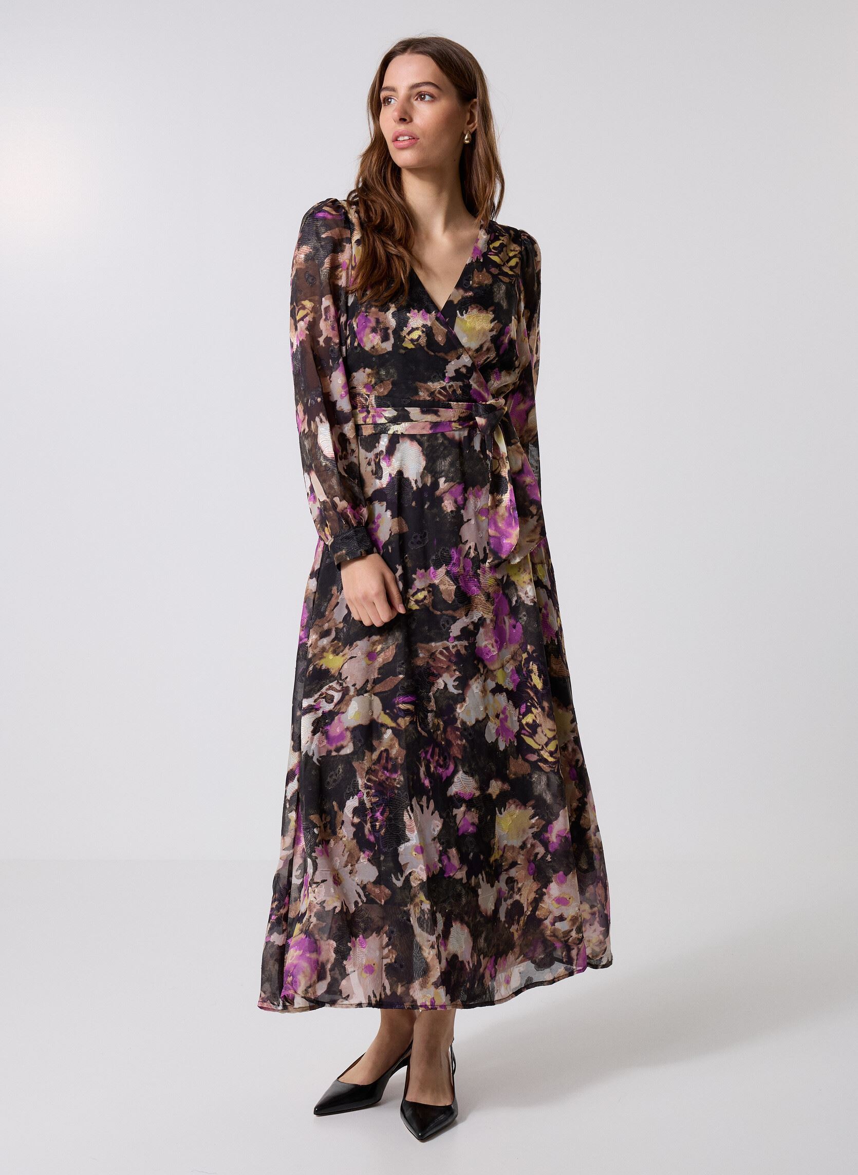 Lange jurken LA1198DH dames meerkleurig Molly Bracken Lange jurken LA1198DH dames meerkleurig BLACK CLOTILDE