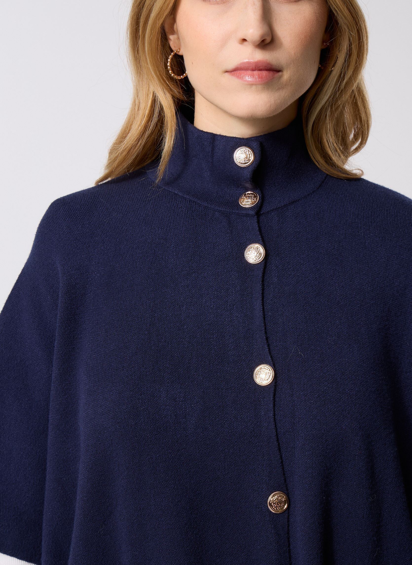 Ponchos und Capes LA1844DH damen blau Molly Bracken Ponchos und Capes LA1844DH damen blau NAVY BLUE
