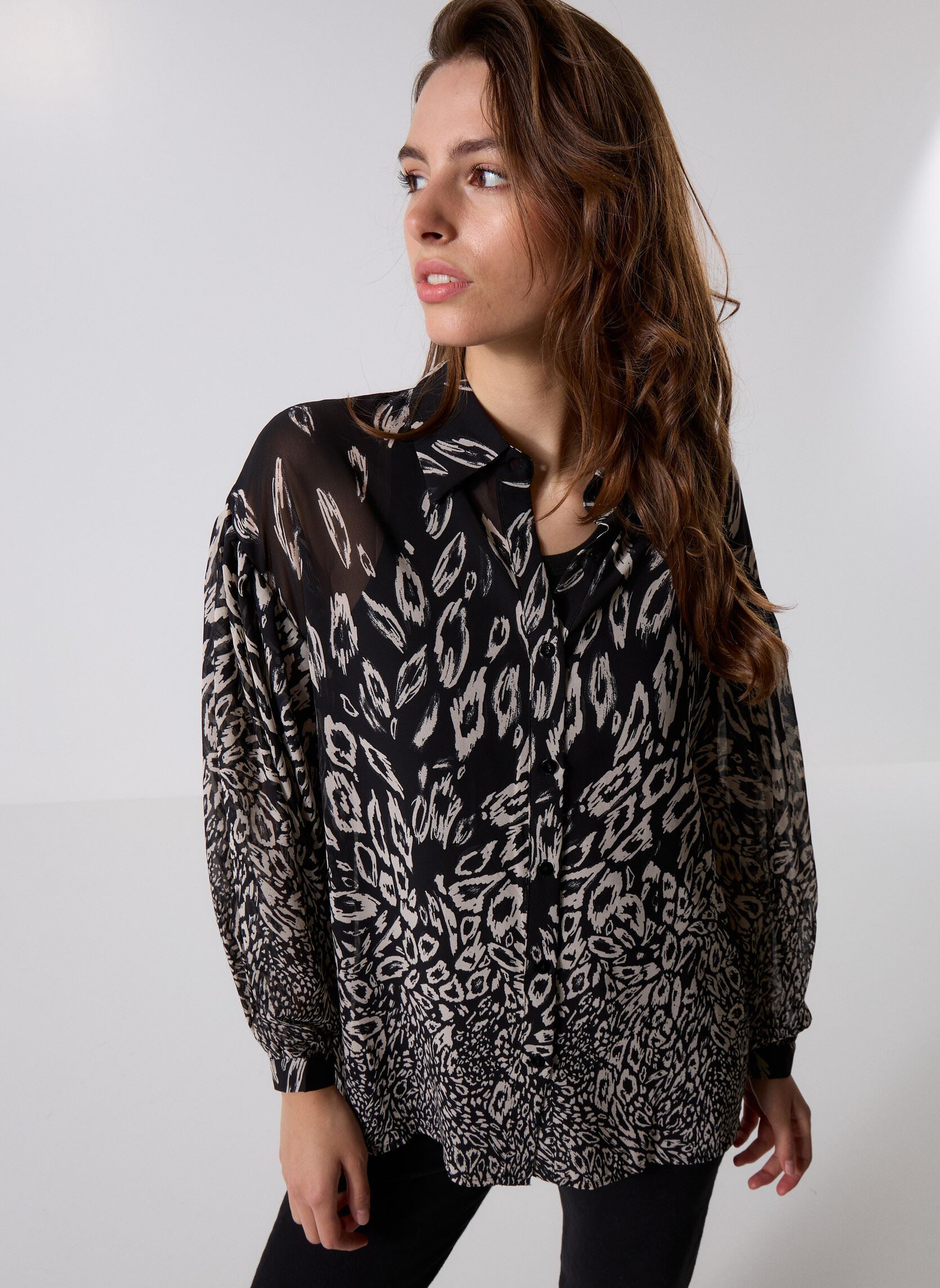 Lange mouw overhemden LA669DN dames meerkleurig Molly Bracken Lange mouw overhemden LA669DN dames meerkleurig BLACK ESTELLE
