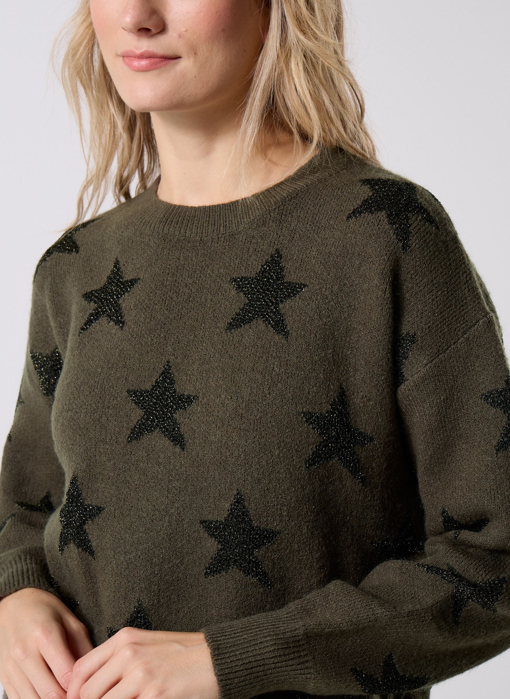 Truien LA855BDN dames groen Molly Bracken Truien LA855BDN dames groen KHAKI