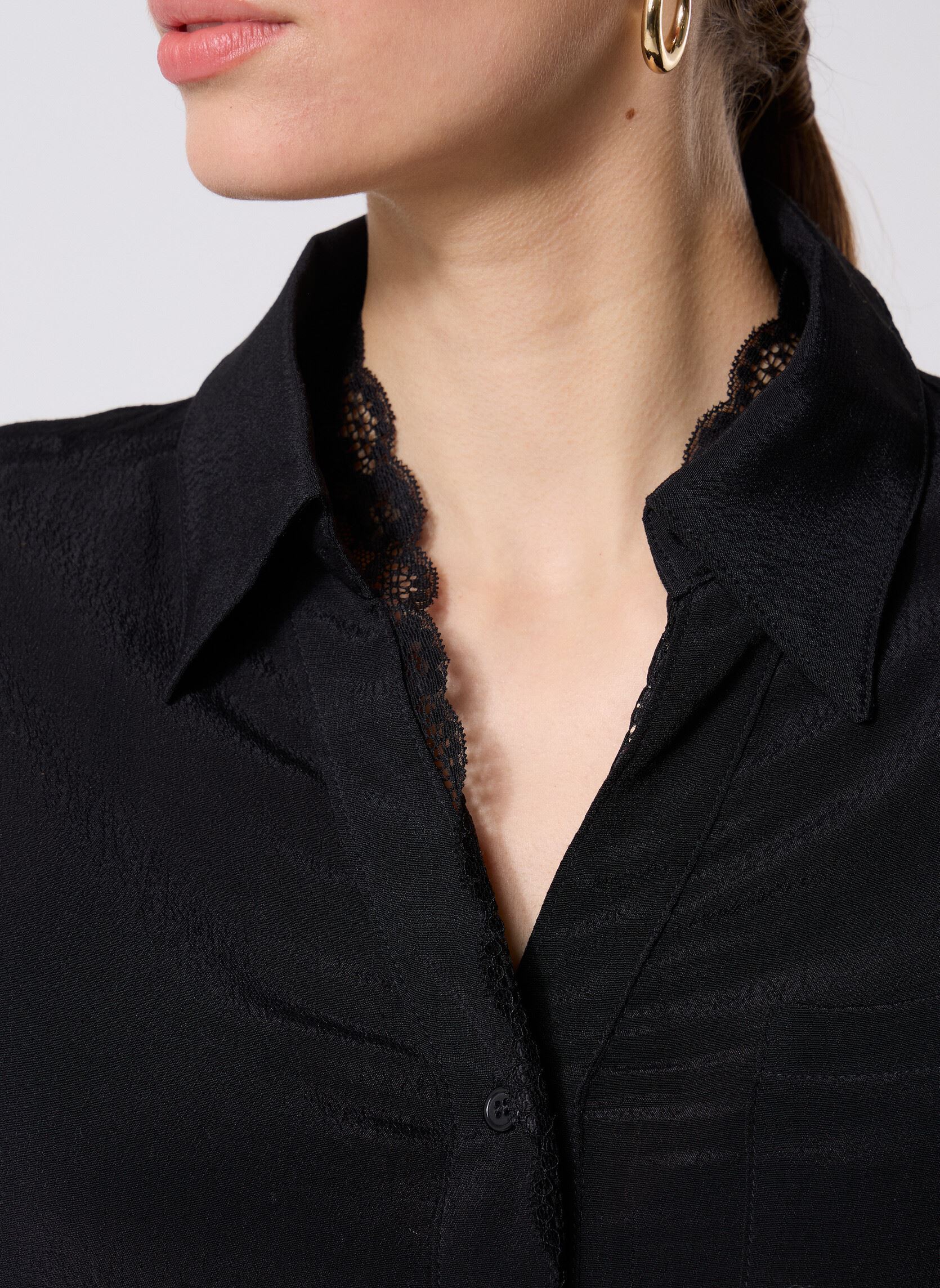 Langarm-Hemden LAF126DN damen schwarz Molly Bracken Langarm-Hemden LAF126DN damen schwarz BLACK